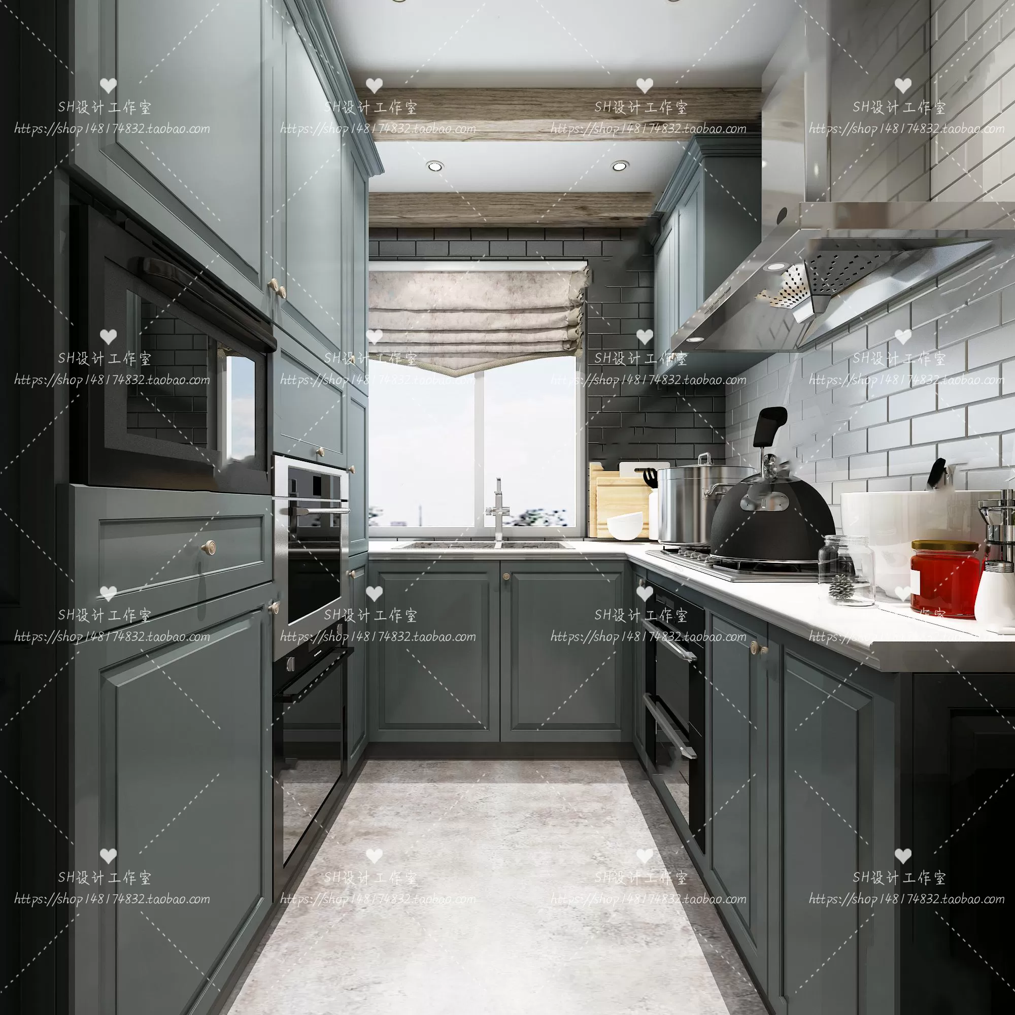 KITCHEN 3D SCENES – VRAY RENDER – 126