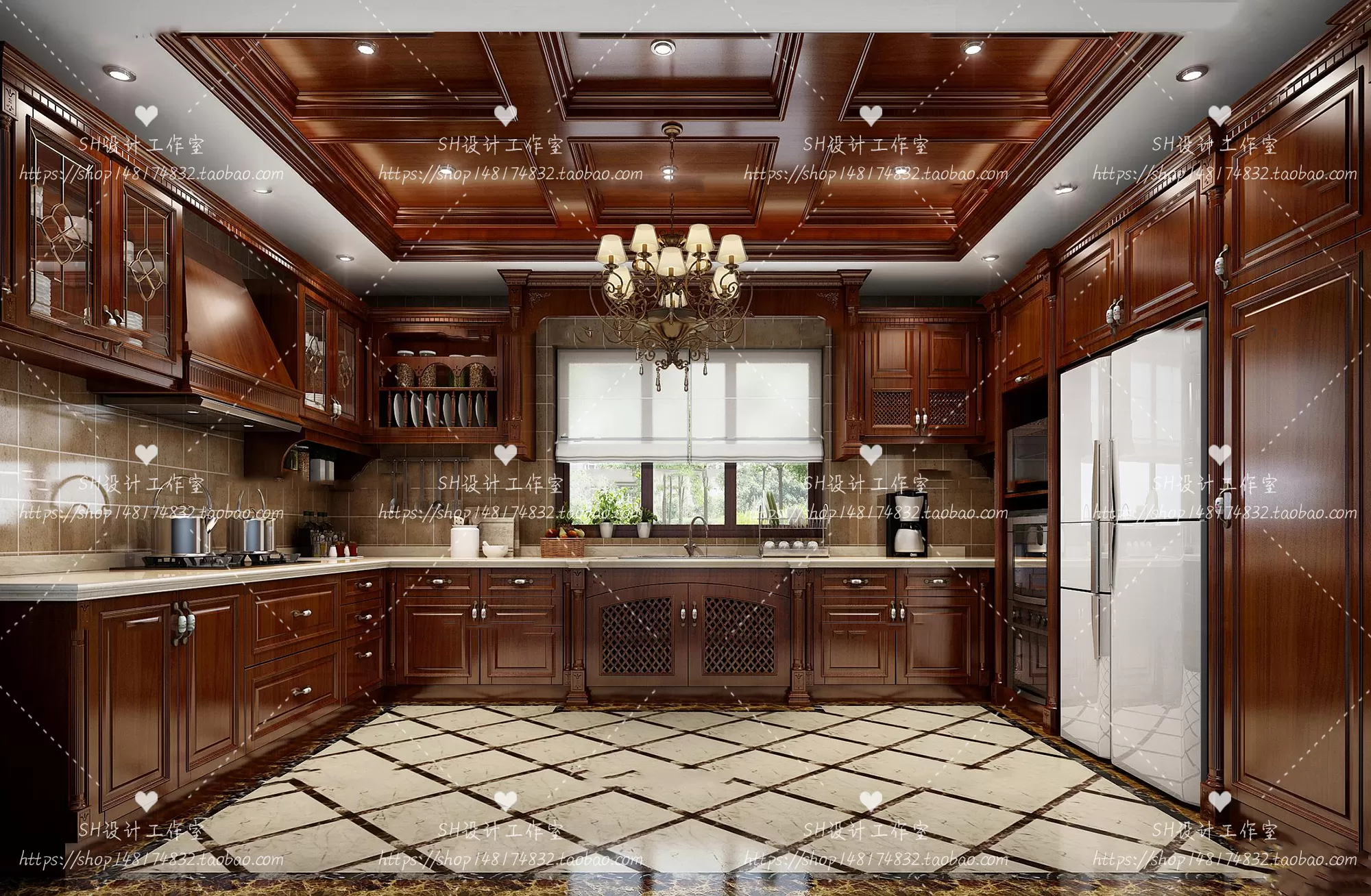 KITCHEN 3D SCENES – VRAY RENDER – 128