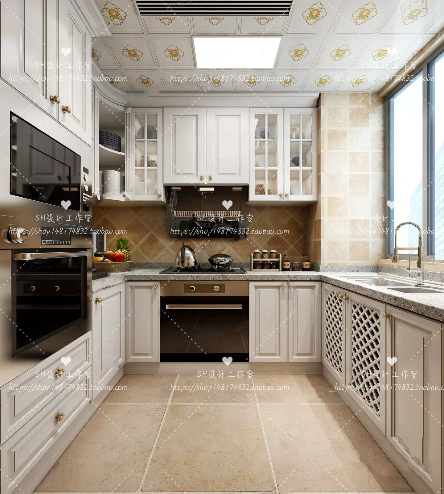 KITCHEN 3D SCENES – VRAY RENDER – 134