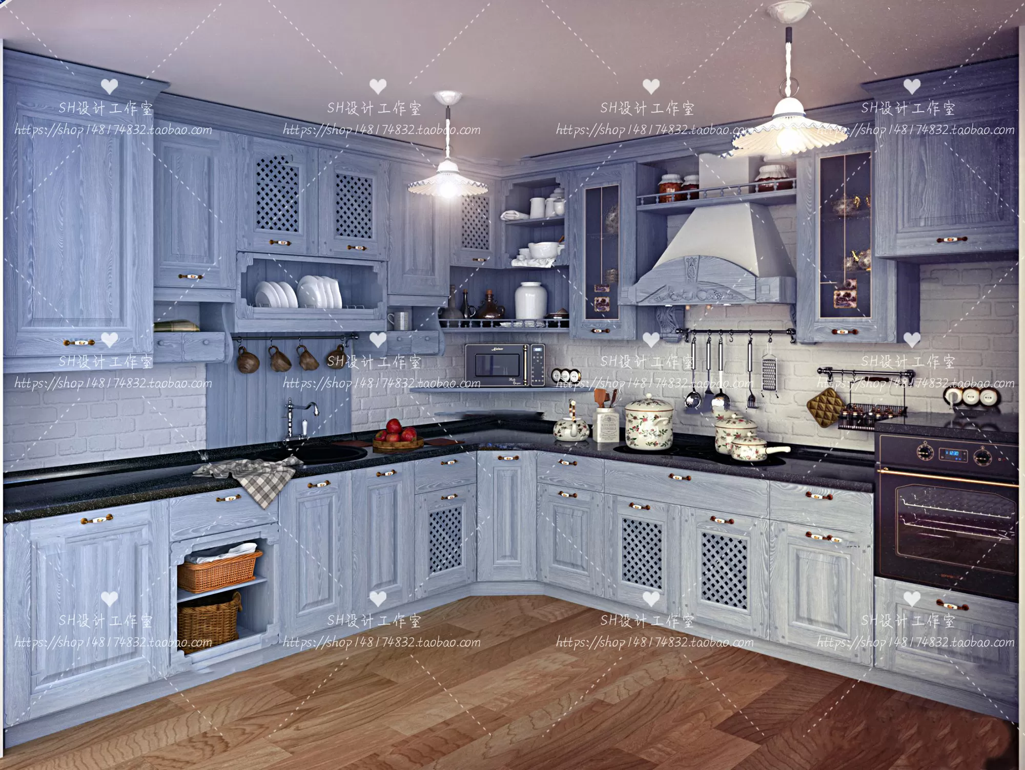 KITCHEN 3D SCENES – VRAY RENDER – 137