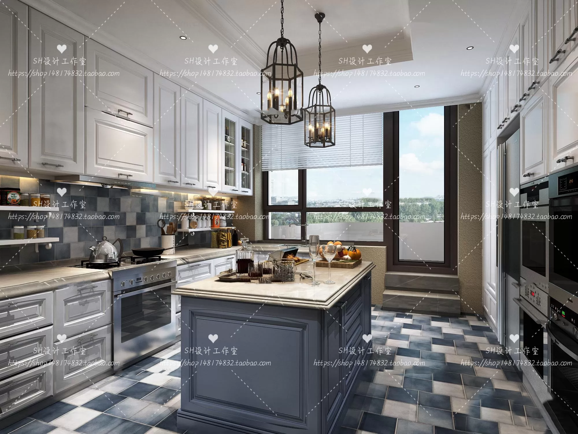 KITCHEN 3D SCENES – VRAY RENDER – 138