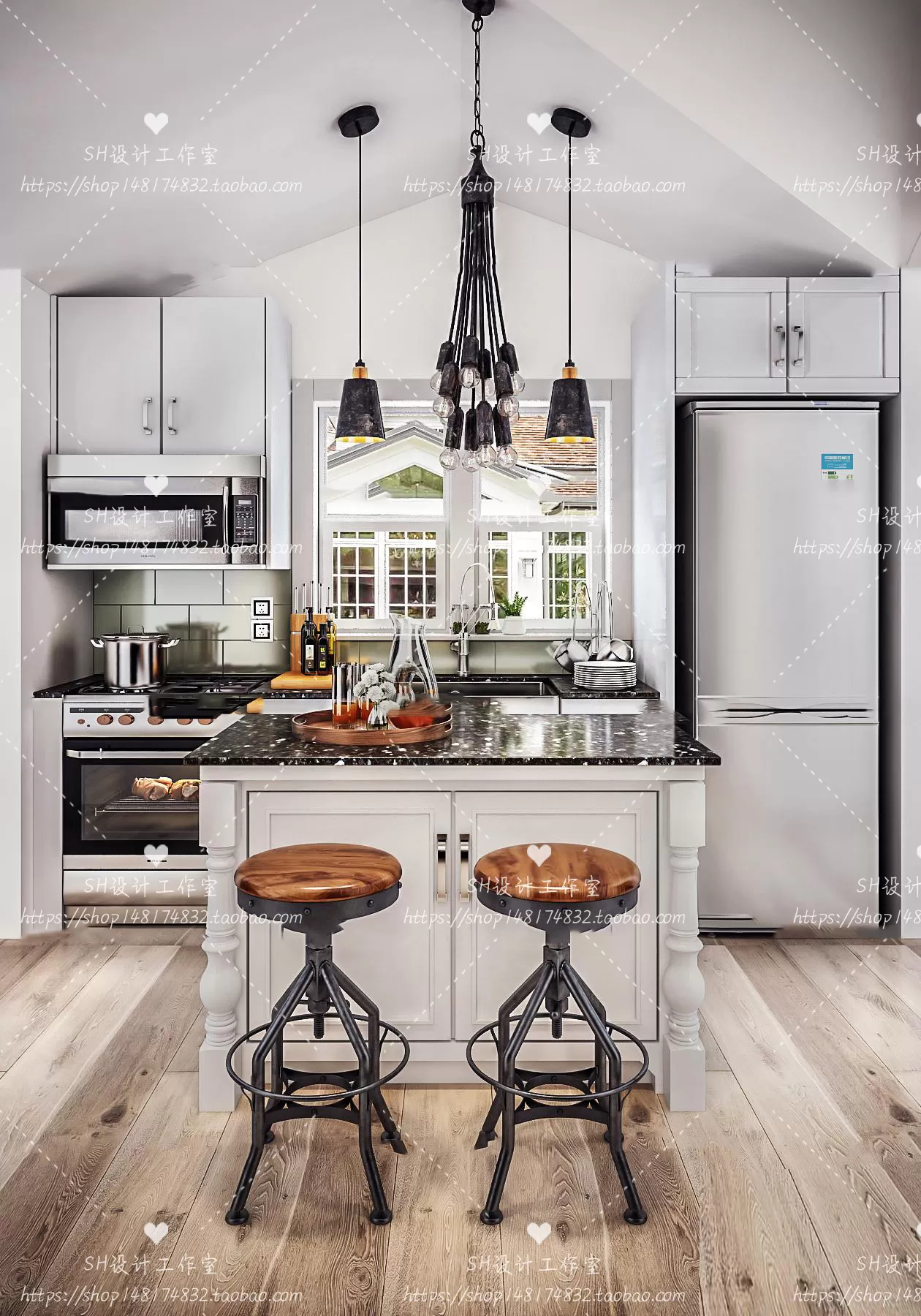 KITCHEN 3D SCENES – VRAY RENDER – 140