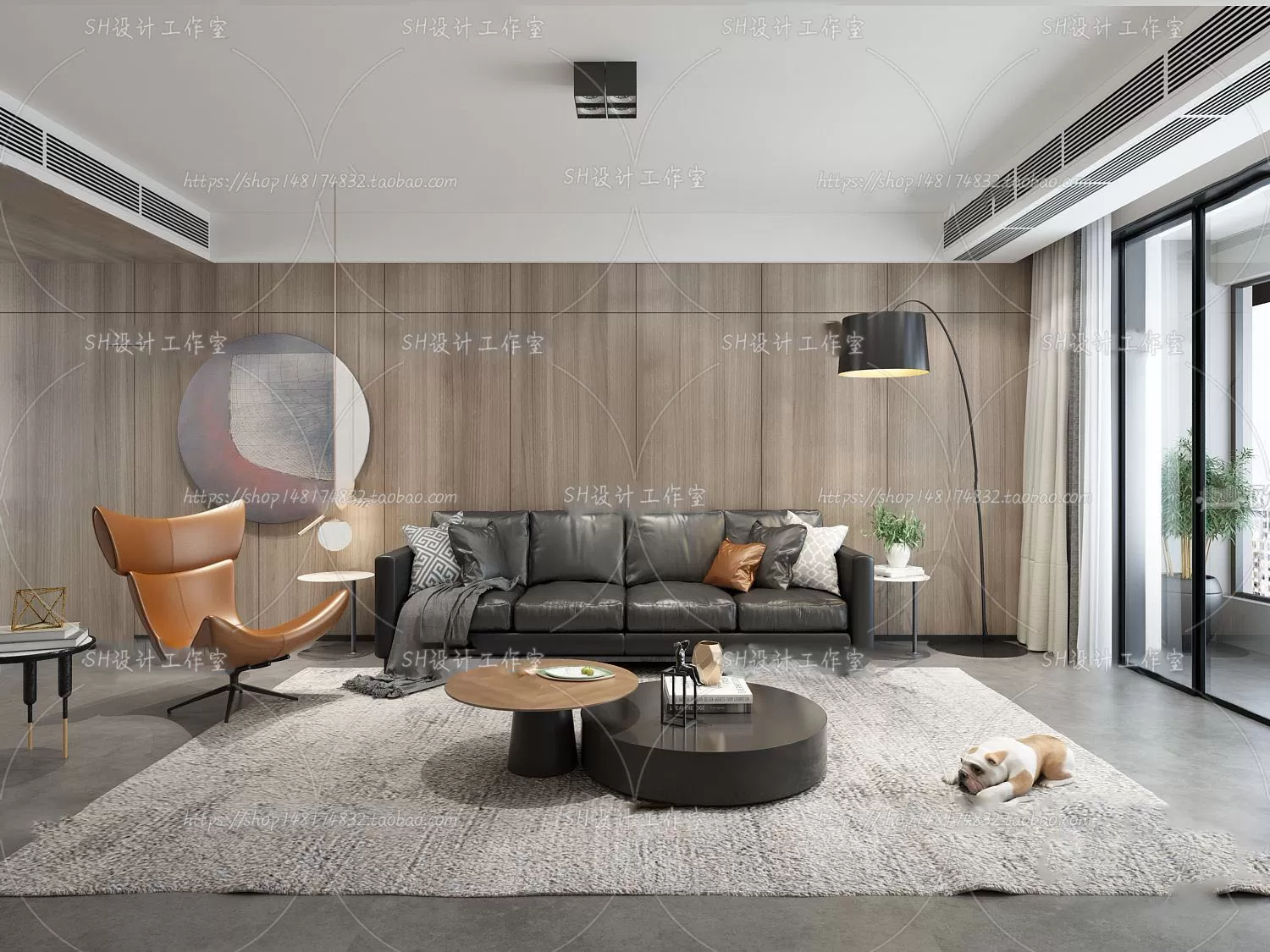 LIVING ROOM 3D SCENES – VRAY RENDER – 145
