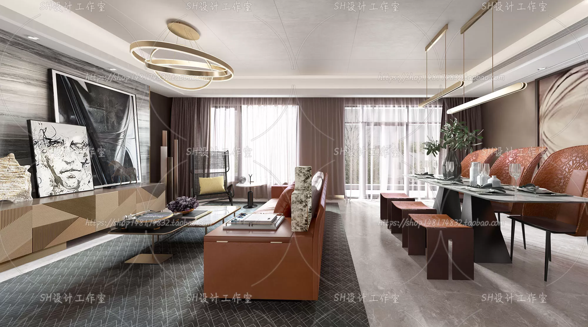 LIVING ROOM 3D SCENES – VRAY RENDER – 173 LIVING ROOM 3D SCENES – VRAY RENDER – 173