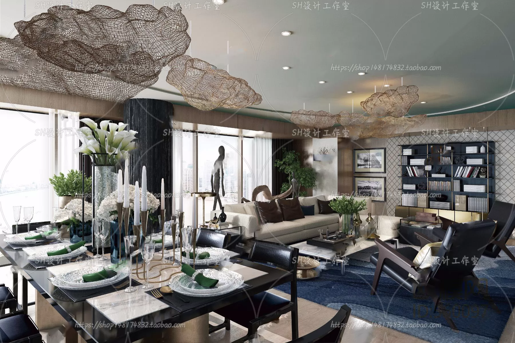 LIVING ROOM 3D SCENES – VRAY RENDER – 181 LIVING ROOM 3D SCENES – VRAY RENDER – 181