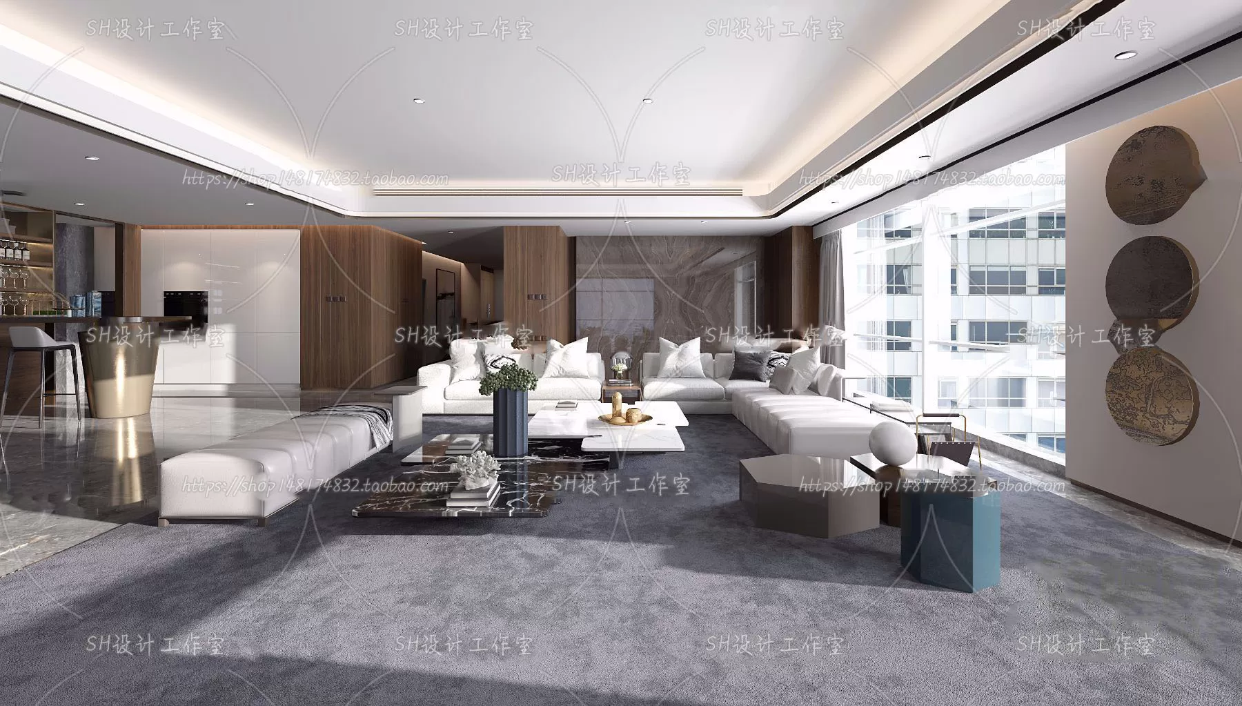 LIVING ROOM 3D SCENES – VRAY RENDER – 183 LIVING ROOM 3D SCENES – VRAY RENDER – 183