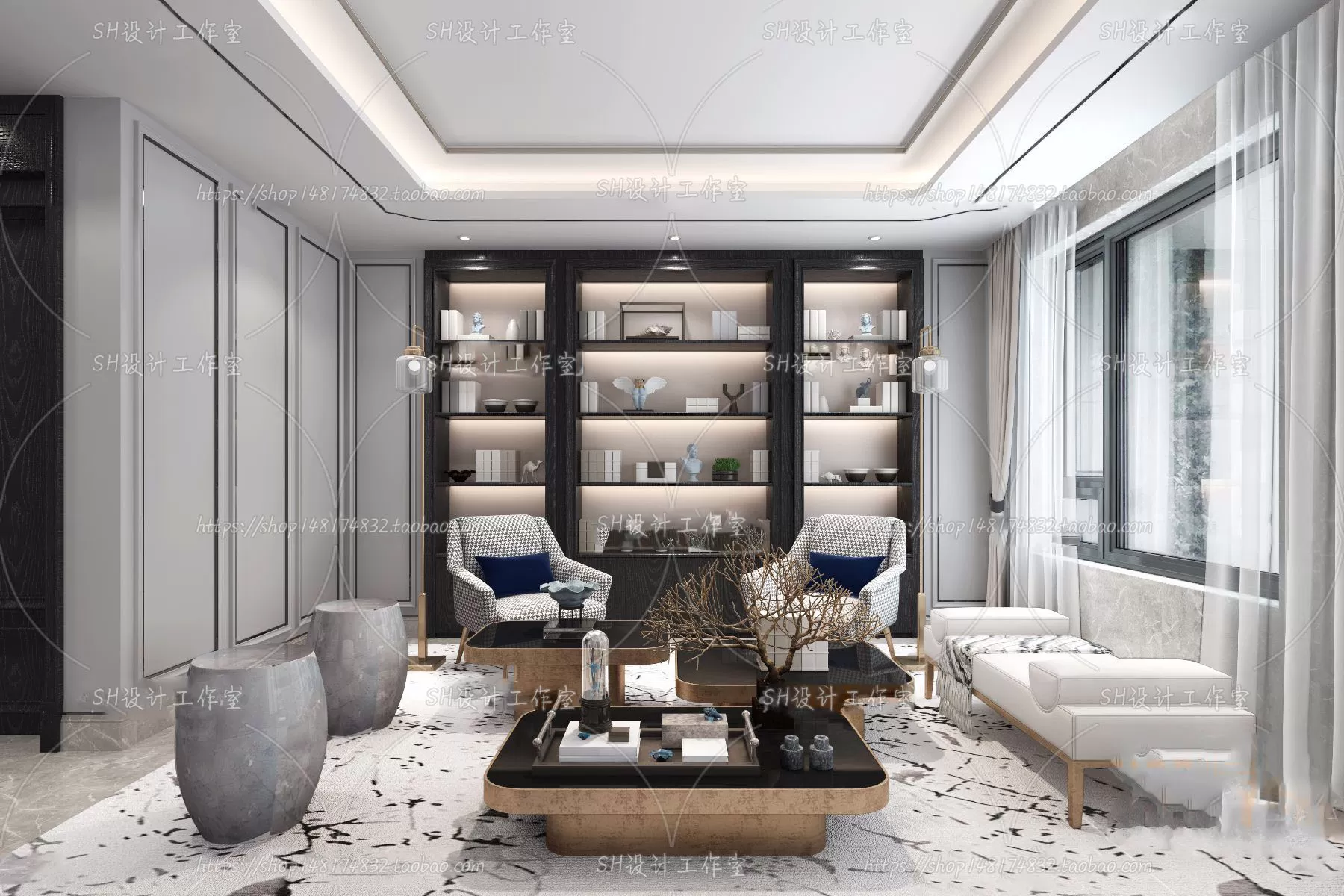 LIVING ROOM 3D SCENES – VRAY RENDER – 189 LIVING ROOM 3D SCENES – VRAY RENDER – 189