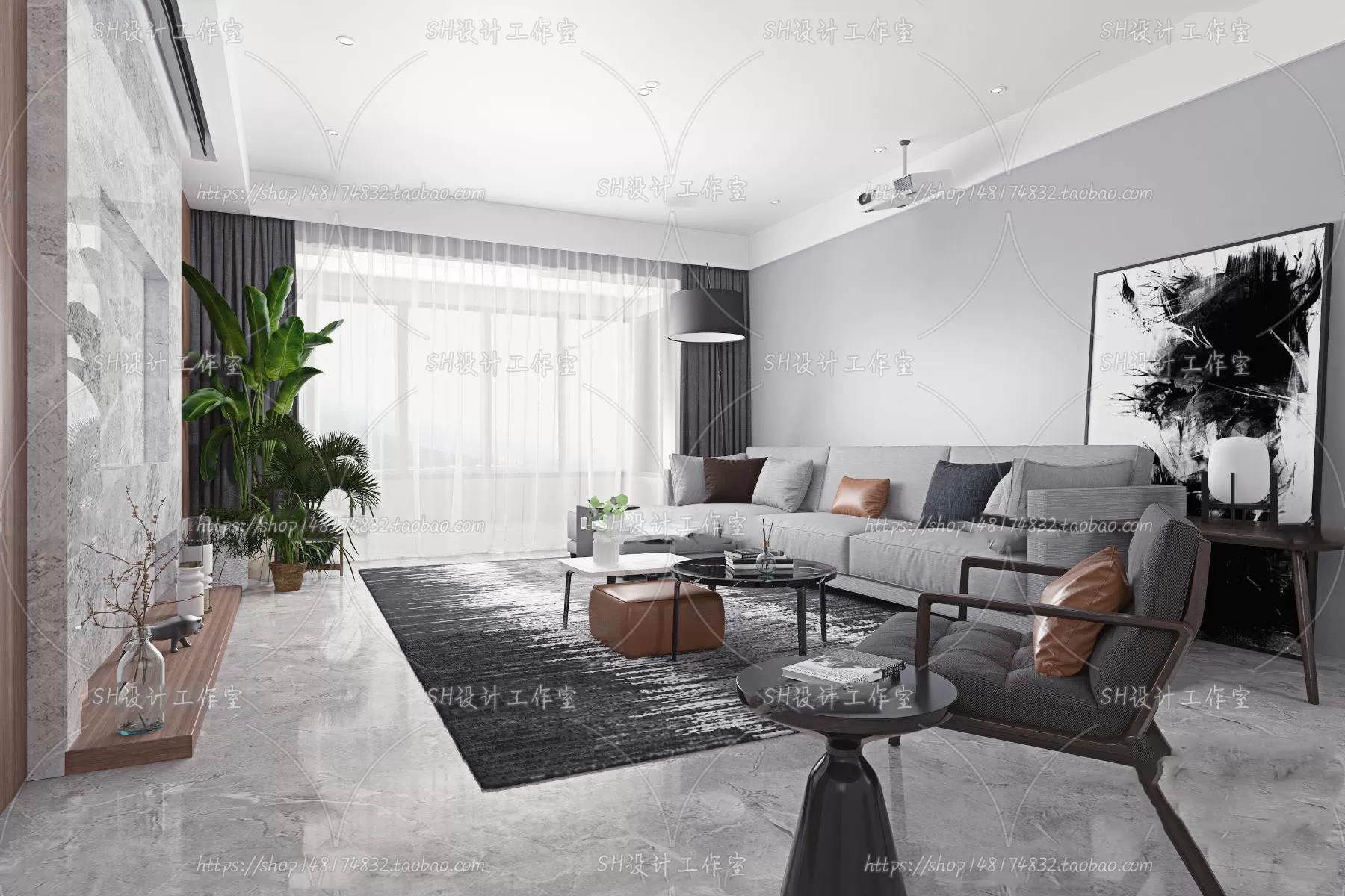 LIVING ROOM 3D SCENES – VRAY RENDER – 193 LIVING ROOM 3D SCENES – VRAY RENDER – 193