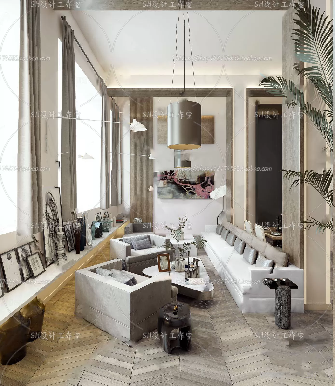 LIVING ROOM 3D SCENES – VRAY RENDER – 198 LIVING ROOM 3D SCENES – VRAY RENDER – 198