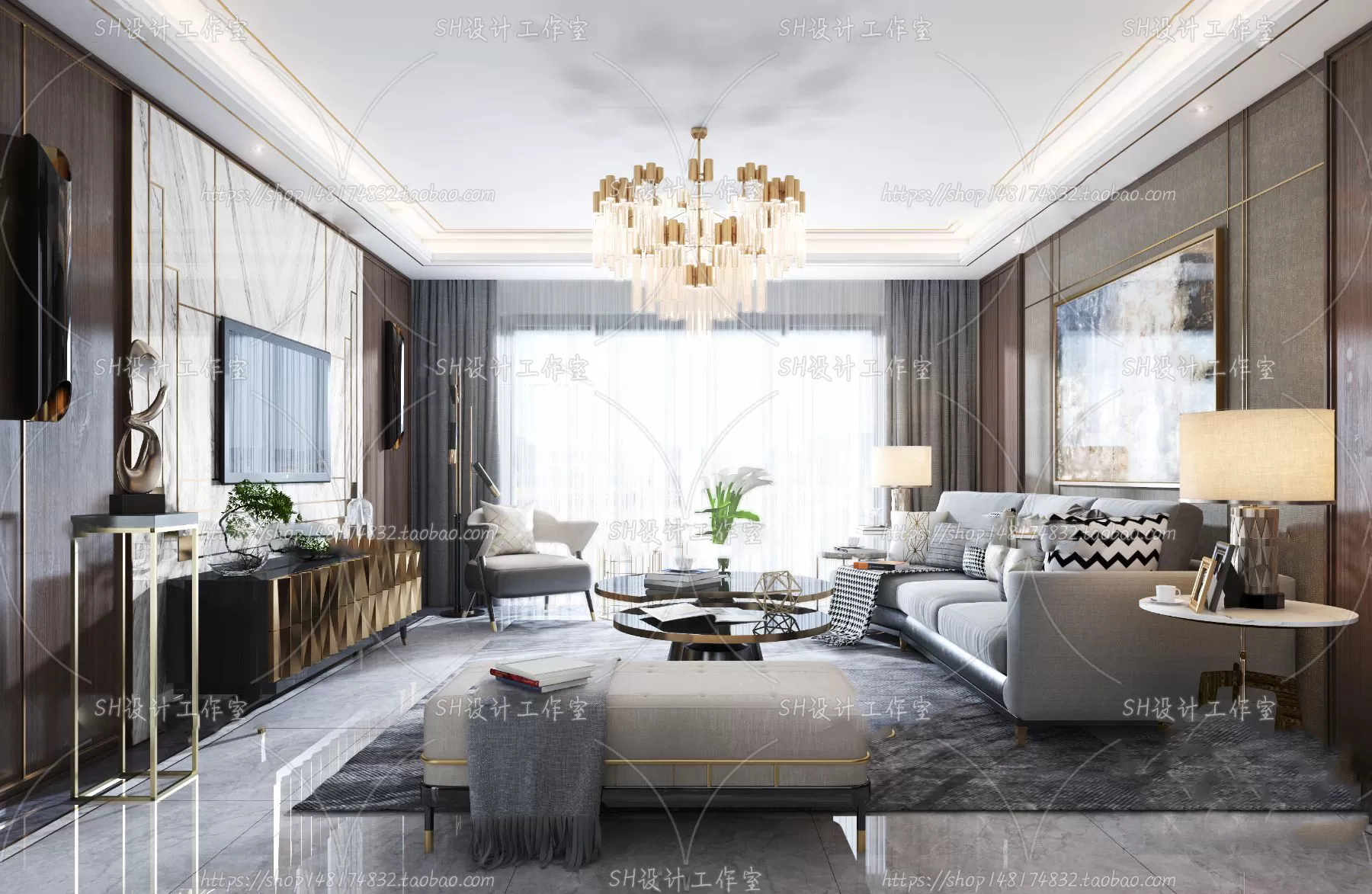 LIVING ROOM 3D SCENES – VRAY RENDER – 203 LIVING ROOM 3D SCENES – VRAY RENDER – 203