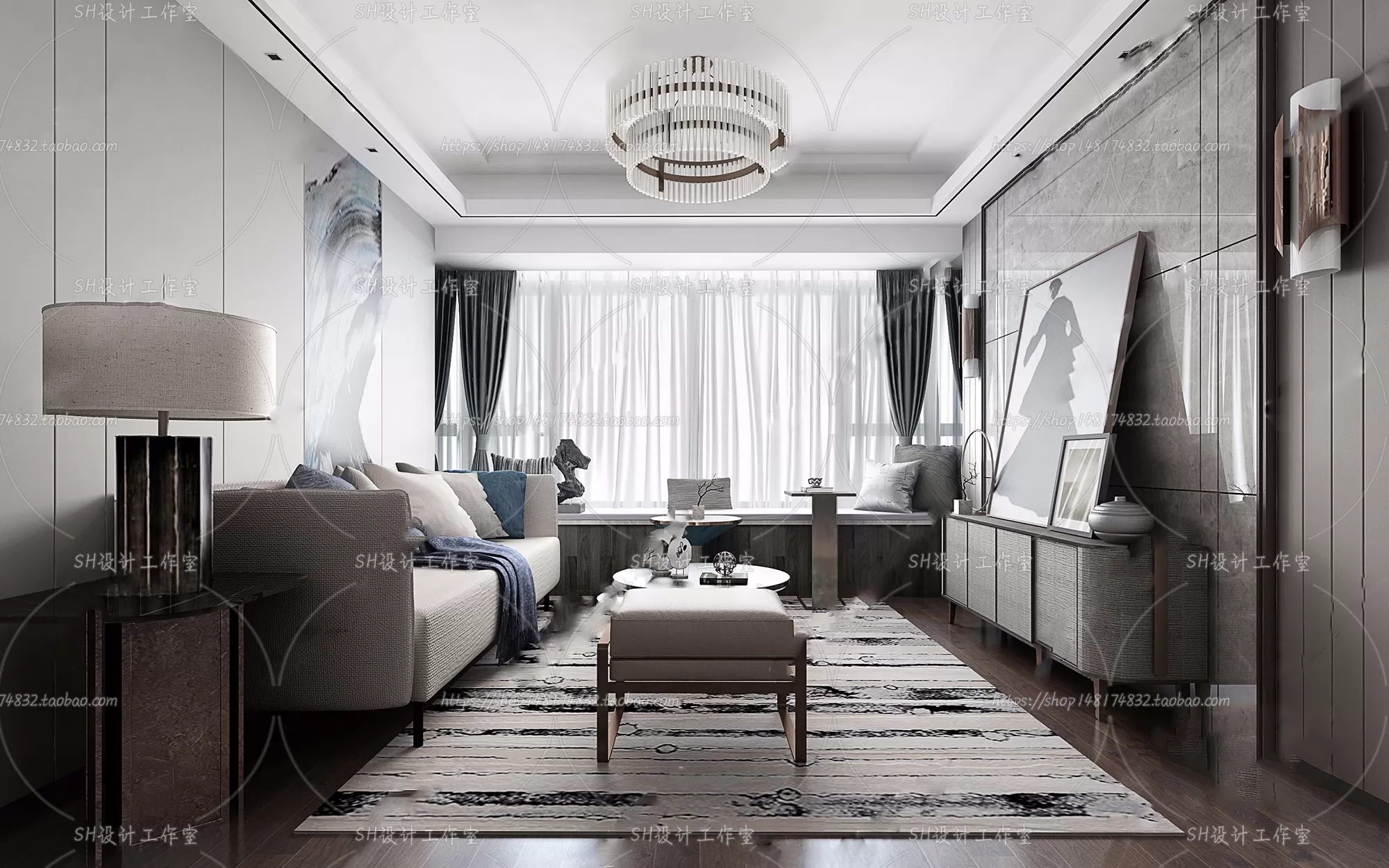 LIVING ROOM 3D SCENES – VRAY RENDER – 206 LIVING ROOM 3D SCENES – VRAY RENDER – 206