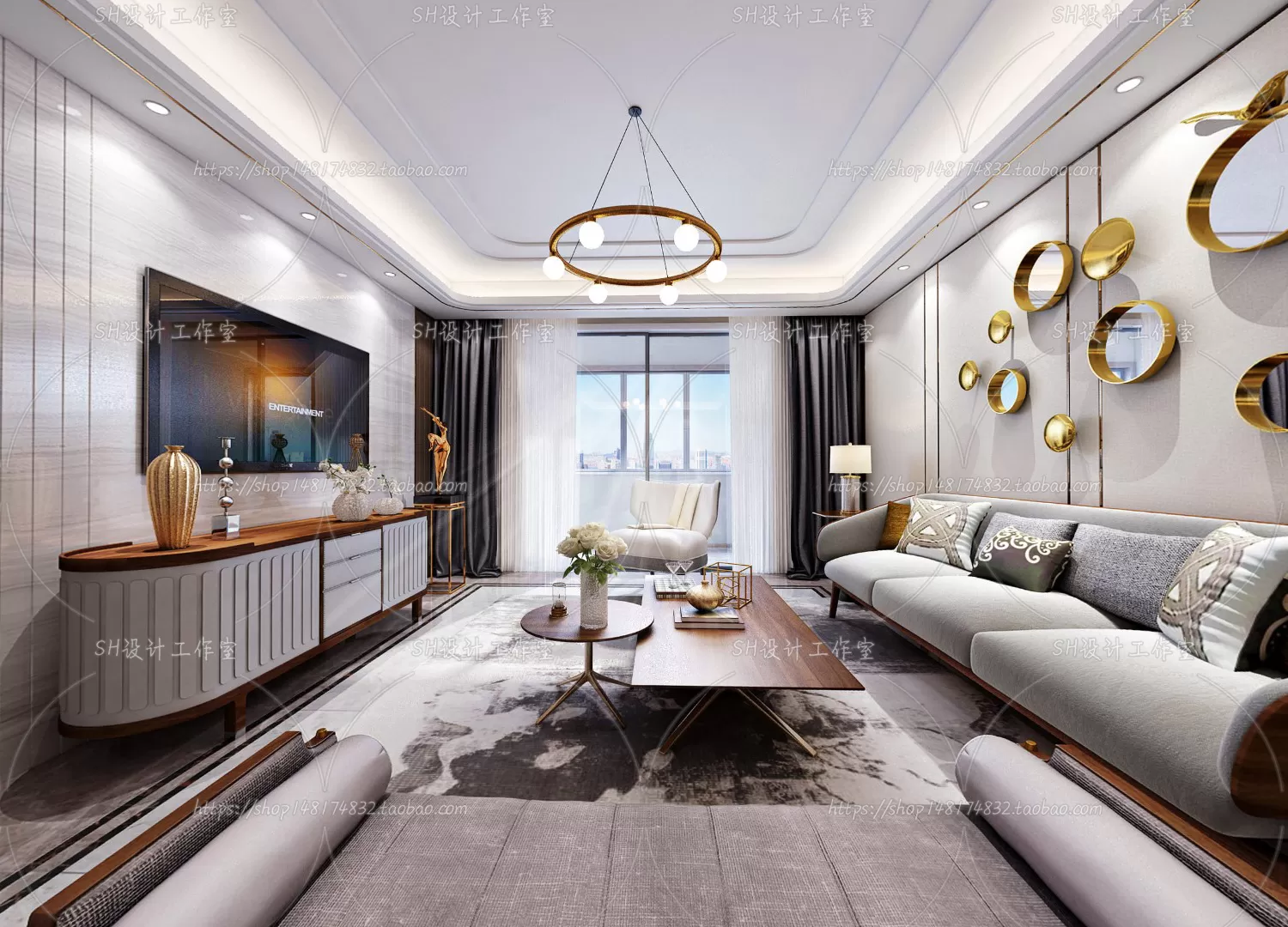 LIVING ROOM 3D SCENES – VRAY RENDER – 218 LIVING ROOM 3D SCENES – VRAY RENDER – 218