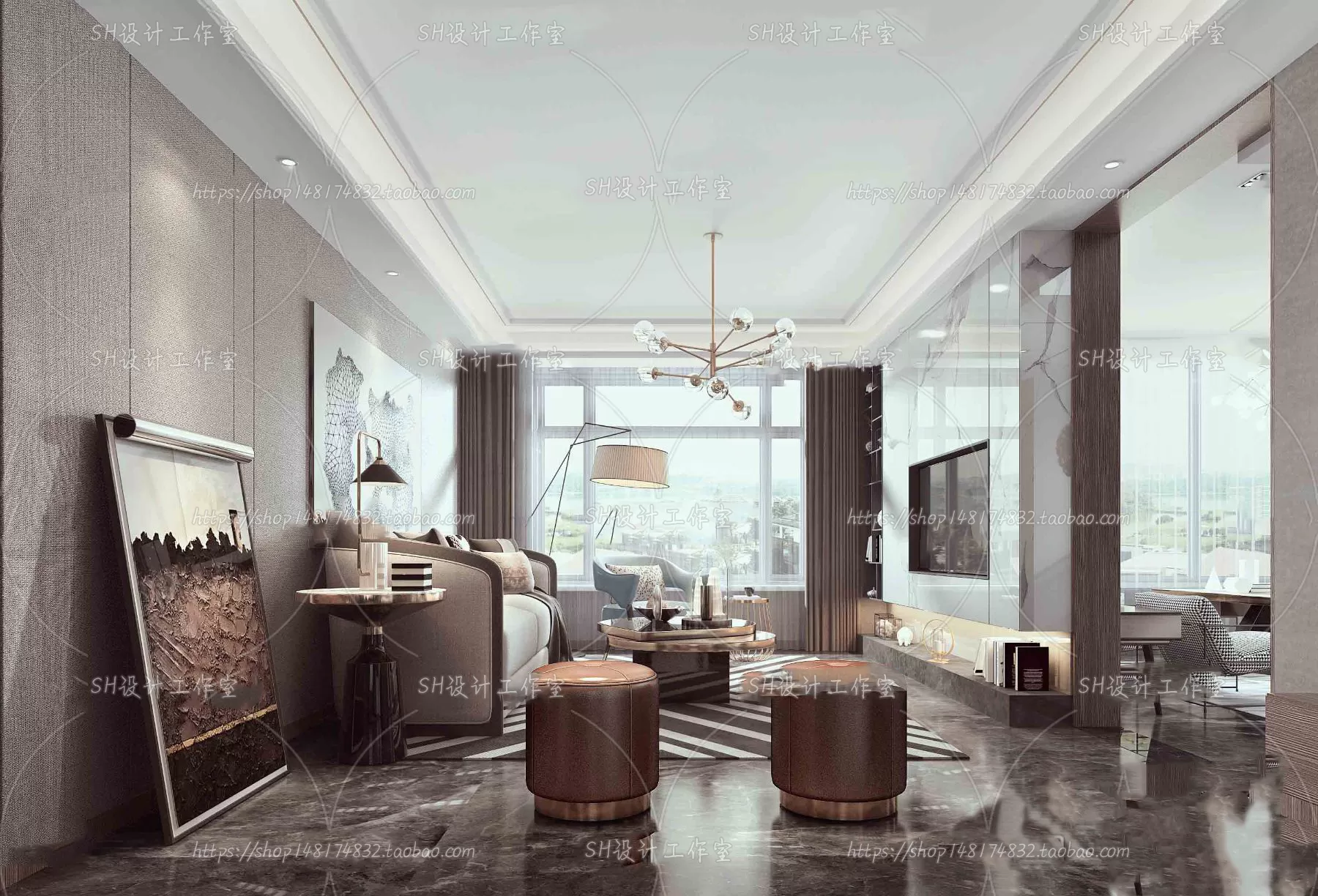 LIVING ROOM 3D SCENES – VRAY RENDER – 220 LIVING ROOM 3D SCENES – VRAY RENDER – 220