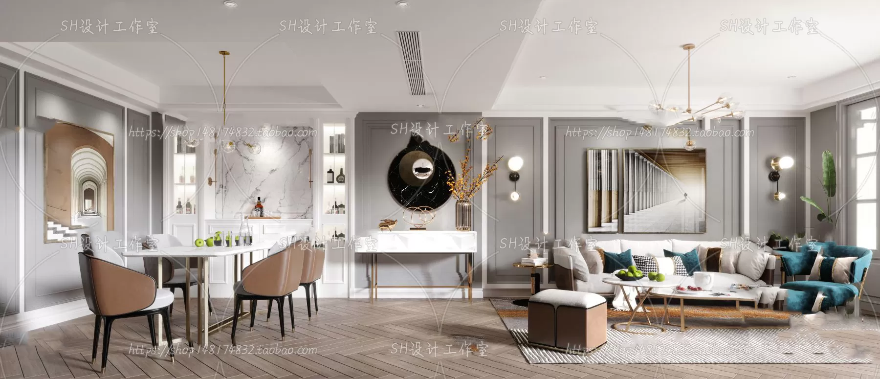 LIVING ROOM 3D SCENES – VRAY RENDER – 227 LIVING ROOM 3D SCENES – VRAY RENDER – 227