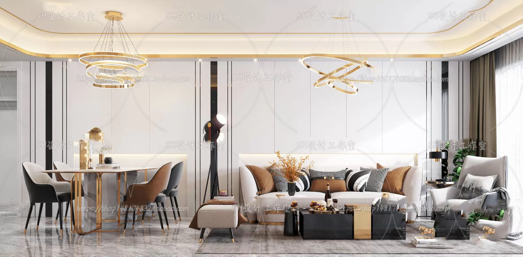LIVING ROOM 3D SCENES – VRAY RENDER – 229 LIVING ROOM 3D SCENES – VRAY RENDER – 229
