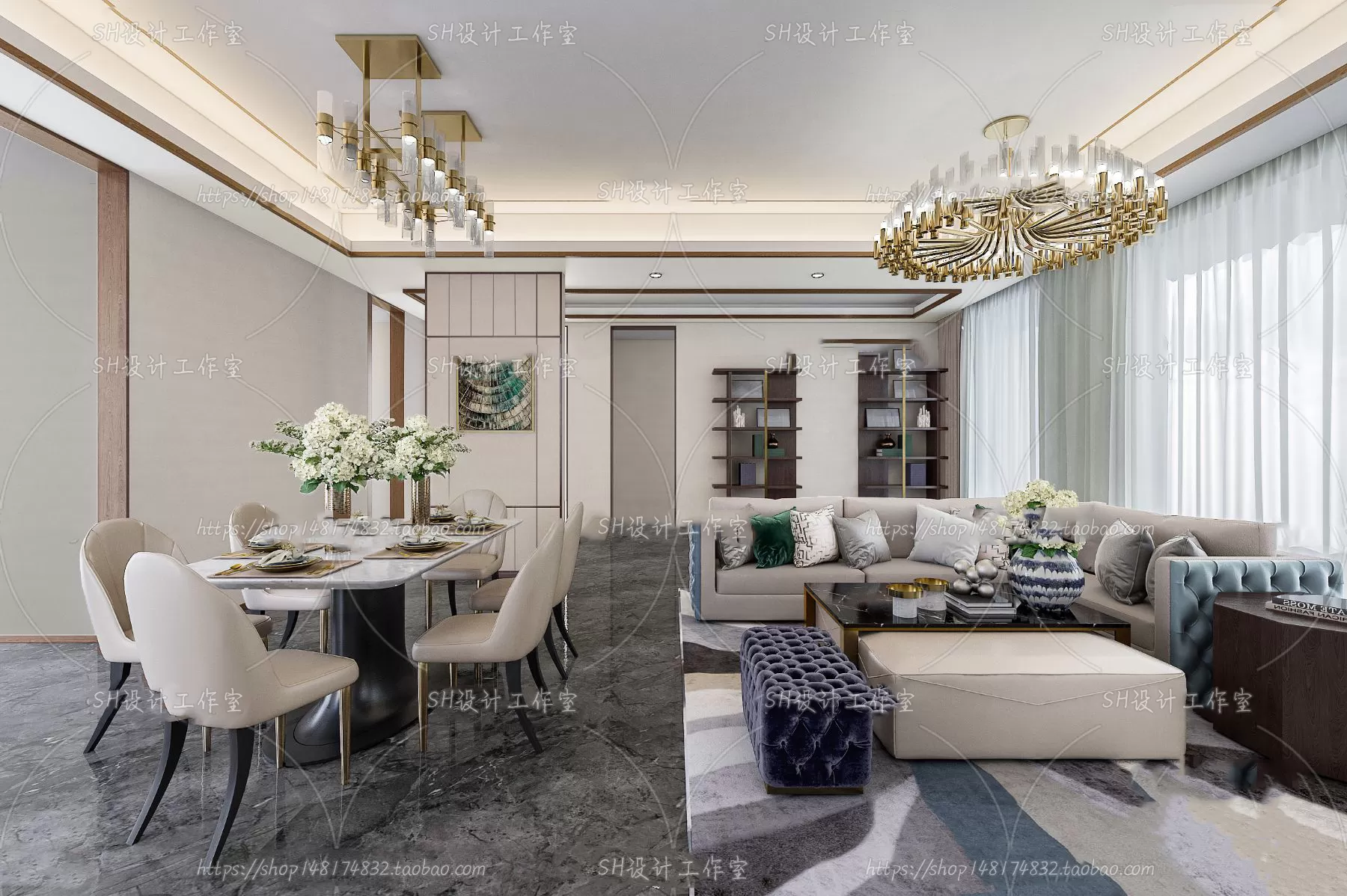 LIVING ROOM 3D SCENES – VRAY RENDER – 232 LIVING ROOM 3D SCENES – VRAY RENDER – 232