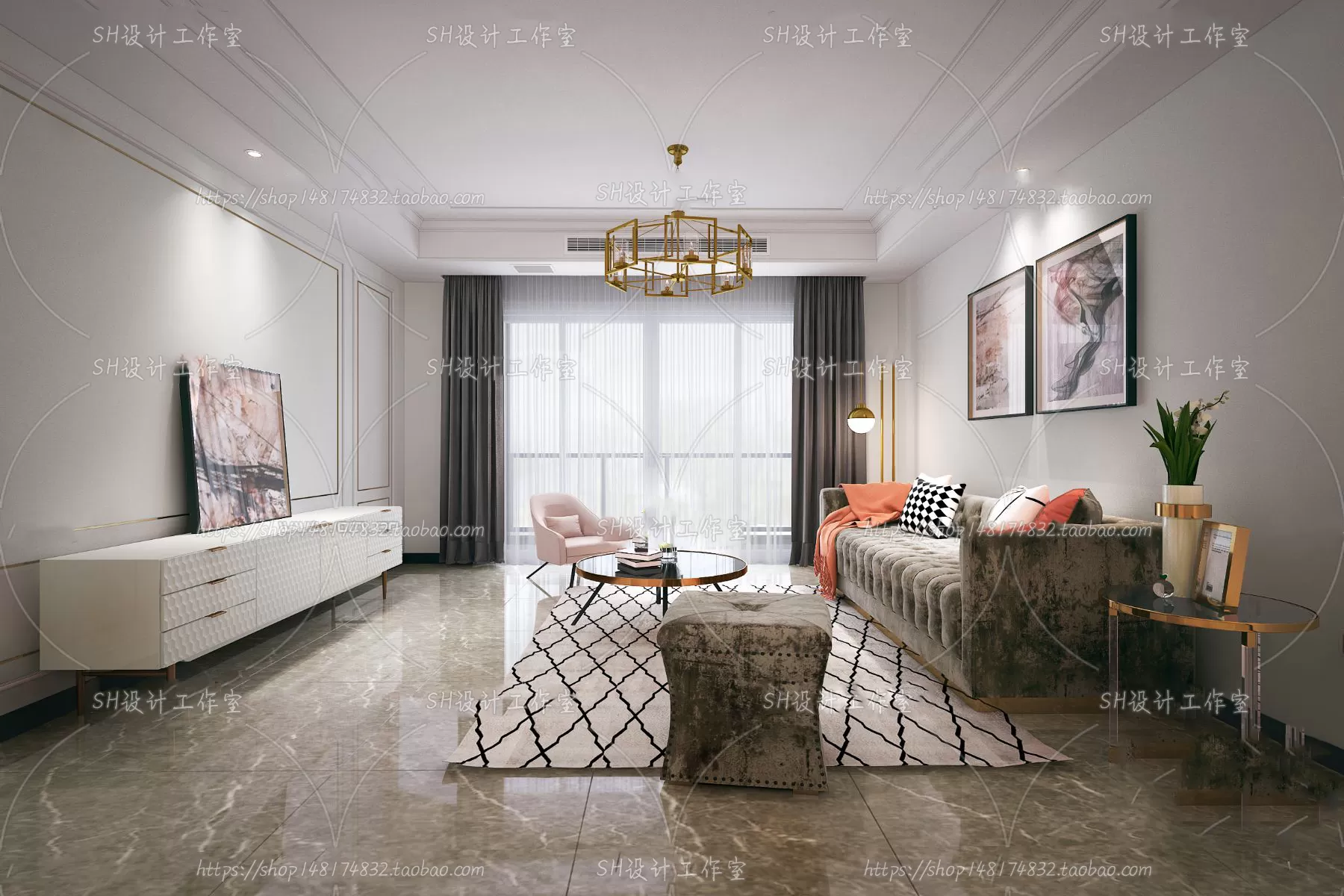 LIVING ROOM 3D SCENES – VRAY RENDER – 234 LIVING ROOM 3D SCENES – VRAY RENDER – 234