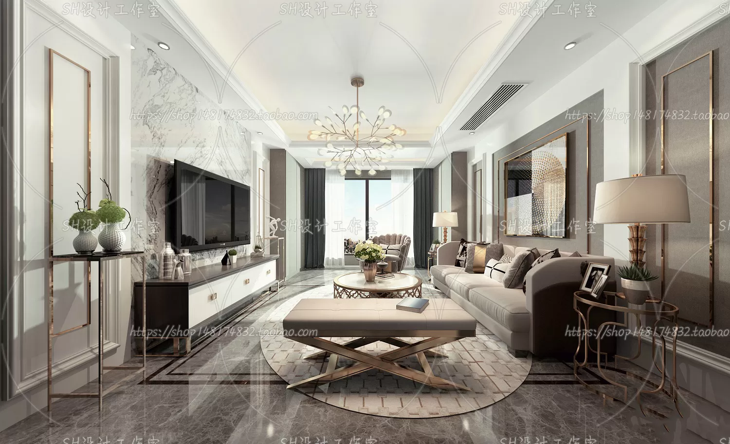 LIVING ROOM 3D SCENES – VRAY RENDER – 235 LIVING ROOM 3D SCENES – VRAY RENDER – 235