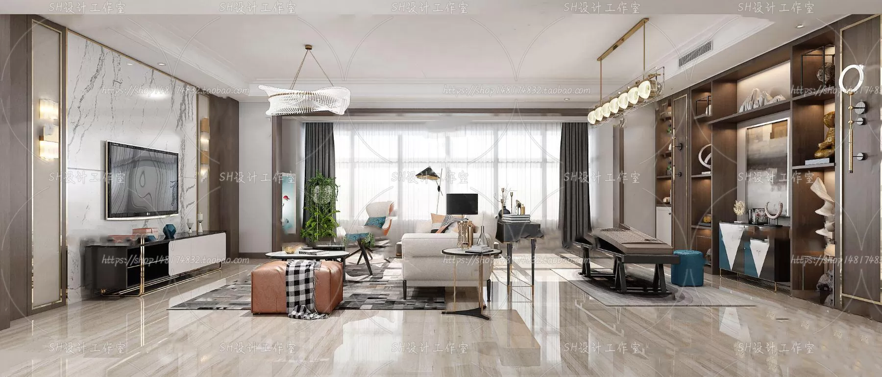 LIVING ROOM 3D SCENES – VRAY RENDER – 237 LIVING ROOM 3D SCENES – VRAY RENDER – 237