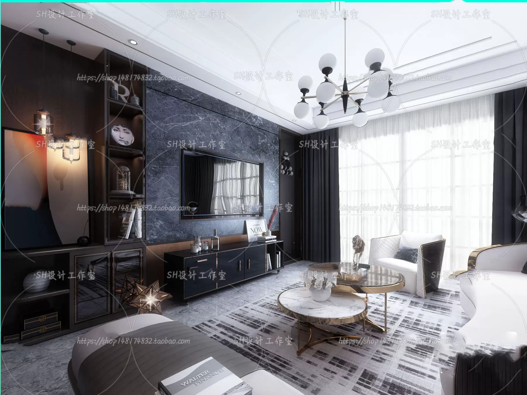 LIVING ROOM 3D SCENES – VRAY RENDER – 242 LIVING ROOM 3D SCENES – VRAY RENDER – 242