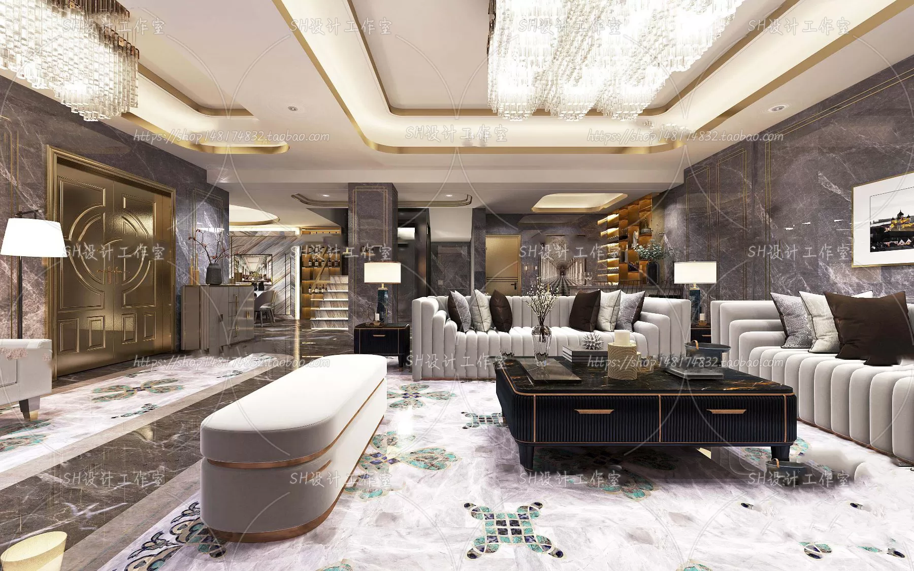 LIVING ROOM 3D SCENES – VRAY RENDER – 248 LIVING ROOM 3D SCENES – VRAY RENDER – 248