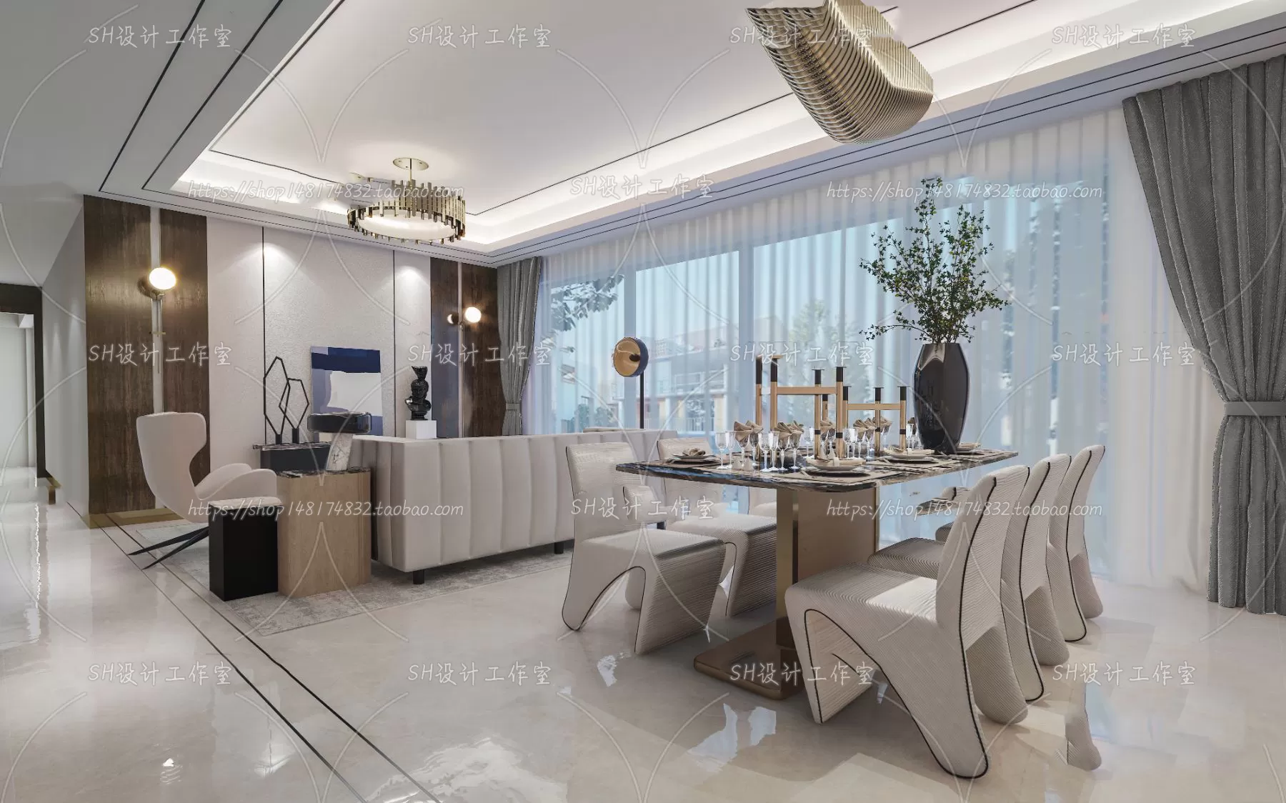 LIVING ROOM 3D SCENES – VRAY RENDER – 253 LIVING ROOM 3D SCENES – VRAY RENDER – 253