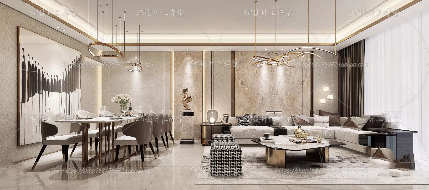 LIVING ROOM 3D SCENES – VRAY RENDER – 255 LIVING ROOM 3D SCENES – VRAY RENDER – 255