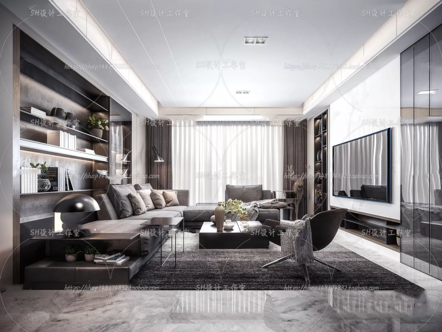 LIVING ROOM 3D SCENES – VRAY RENDER – 261 LIVING ROOM 3D SCENES – VRAY RENDER – 261