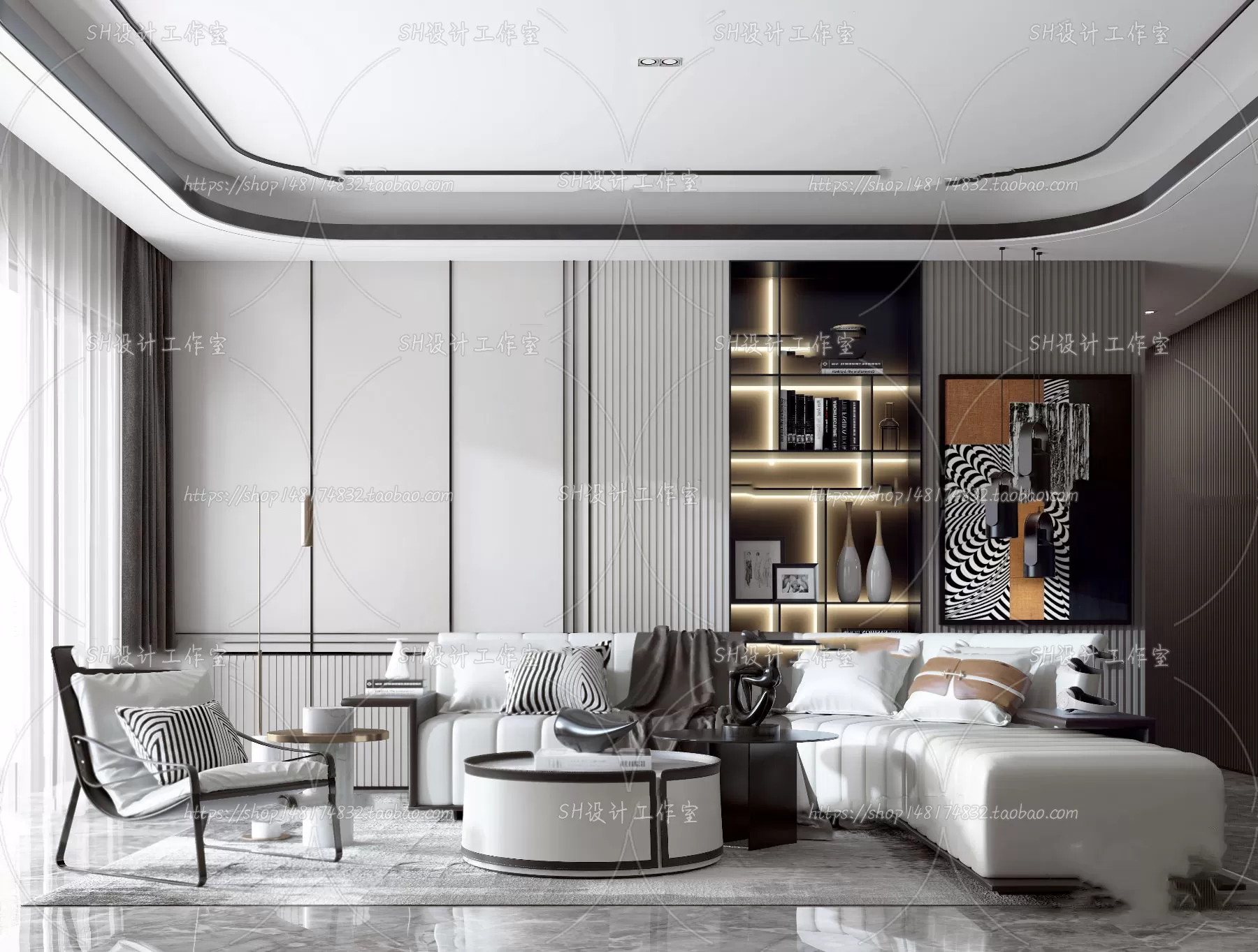 LIVING ROOM 3D SCENES – VRAY RENDER – 264 LIVING ROOM 3D SCENES – VRAY RENDER – 264