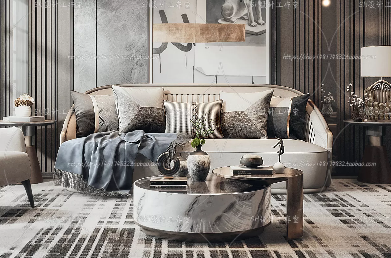 LIVING ROOM 3D SCENES – VRAY RENDER – 265 LIVING ROOM 3D SCENES – VRAY RENDER – 265