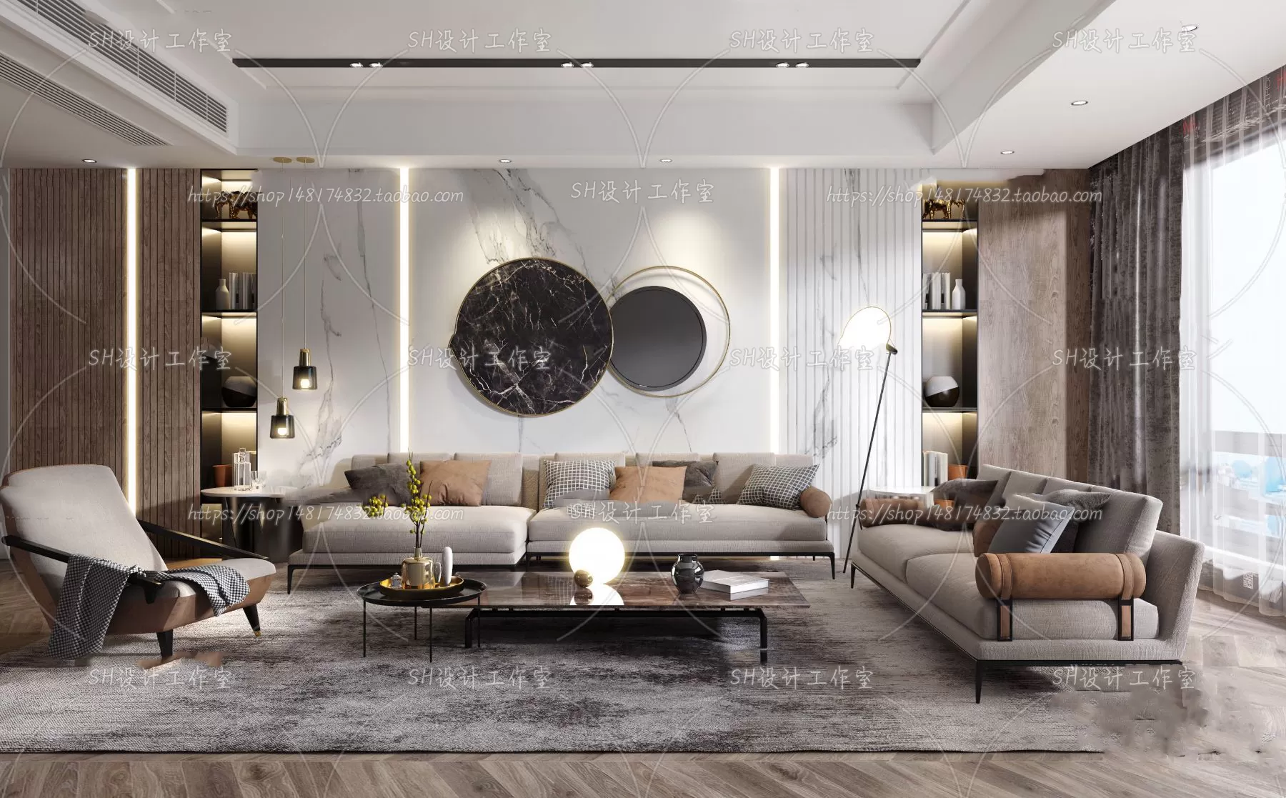 LIVING ROOM 3D SCENES – VRAY RENDER – 266 LIVING ROOM 3D SCENES – VRAY RENDER – 266