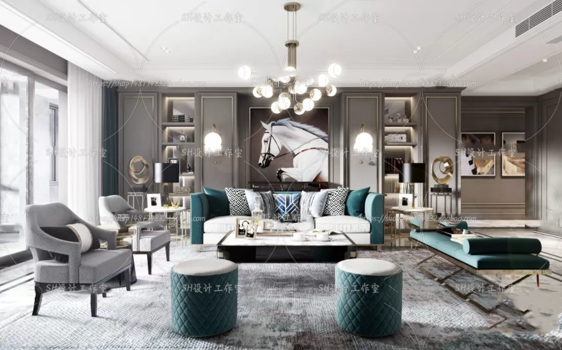 LIVING ROOM 3D SCENES – VRAY RENDER – 276 LIVING ROOM 3D SCENES – VRAY RENDER – 276