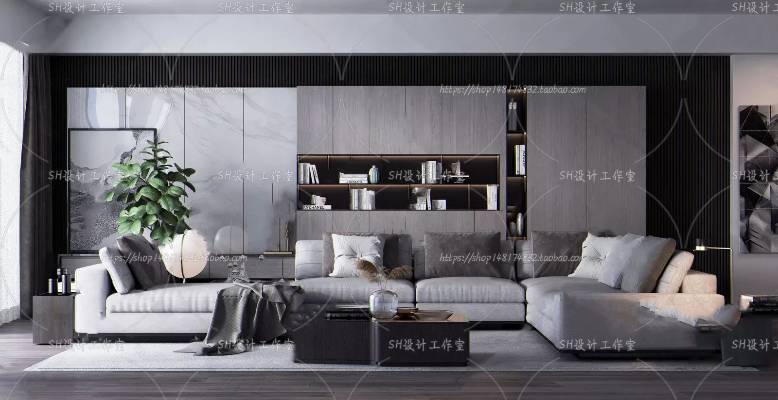 LIVING ROOM 3D SCENES – VRAY RENDER – 283 LIVING ROOM 3D SCENES – VRAY RENDER – 283