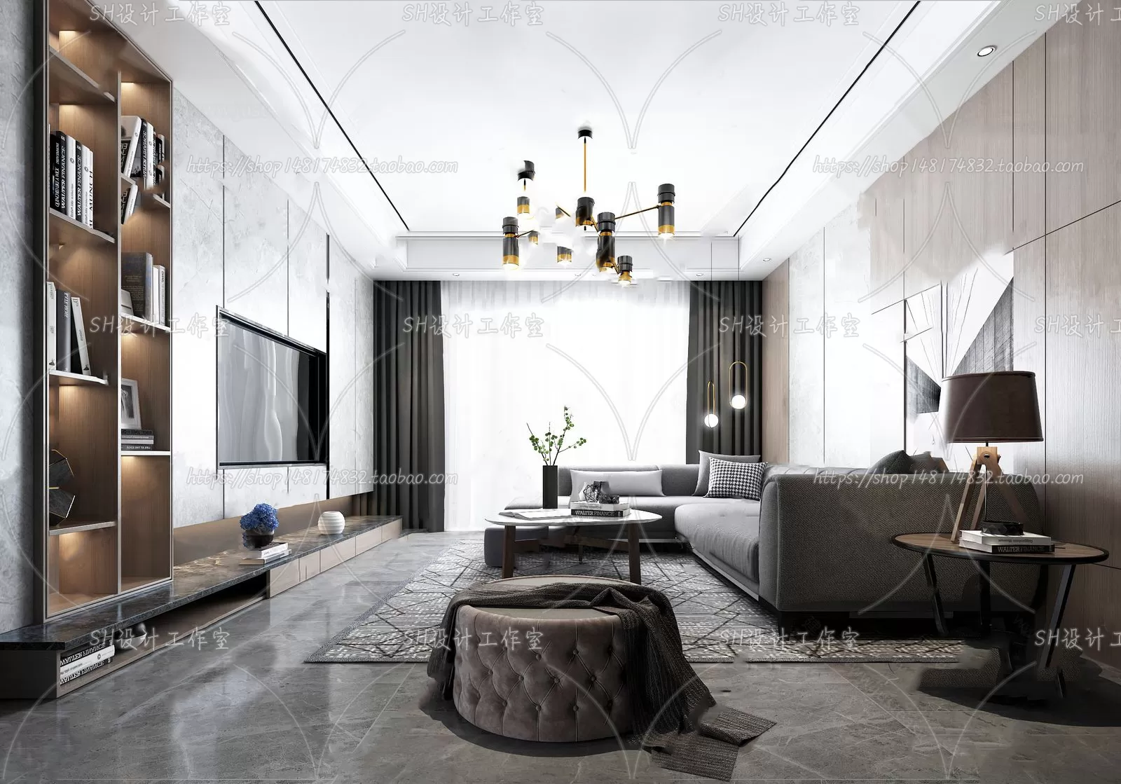 LIVING ROOM 3D SCENES – VRAY RENDER – 286 LIVING ROOM 3D SCENES – VRAY RENDER – 286