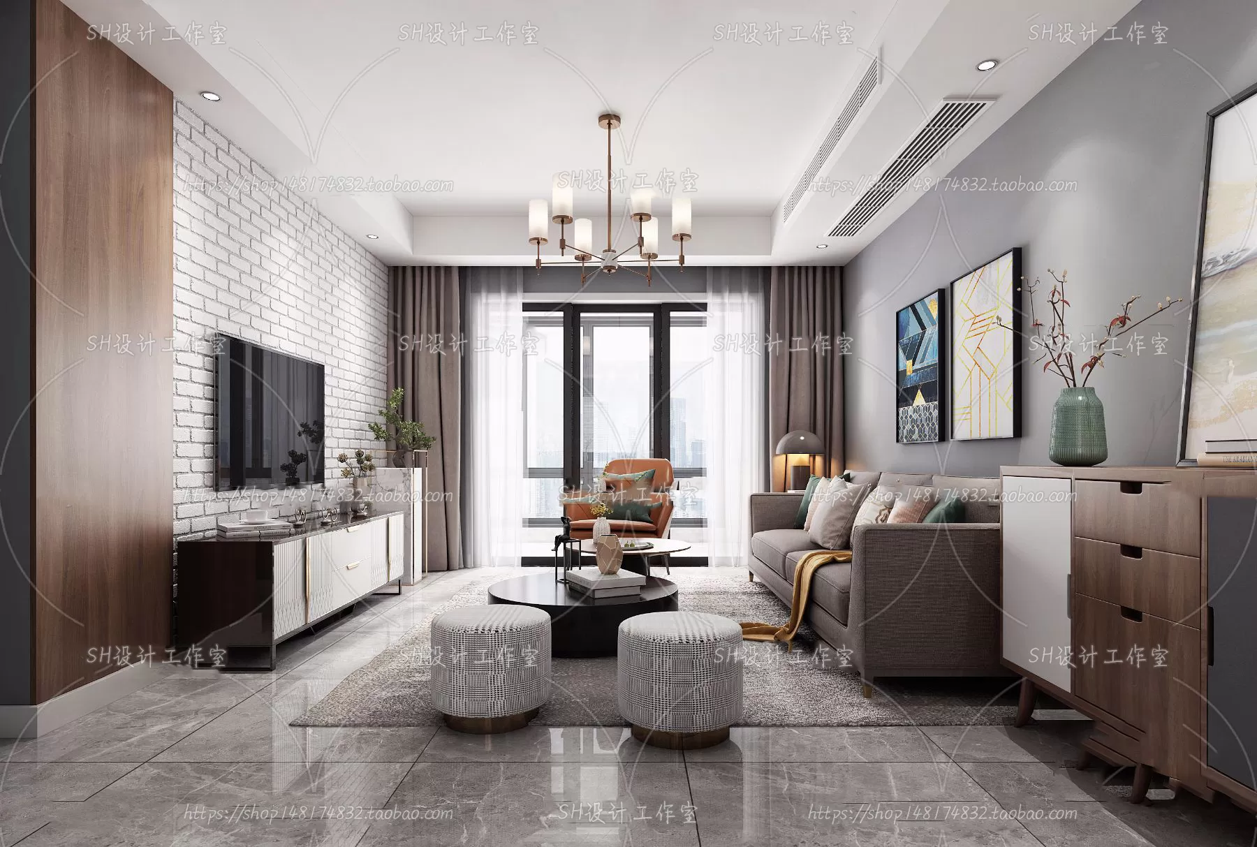 LIVING ROOM 3D SCENES – VRAY RENDER – 288 LIVING ROOM 3D SCENES – VRAY RENDER – 288