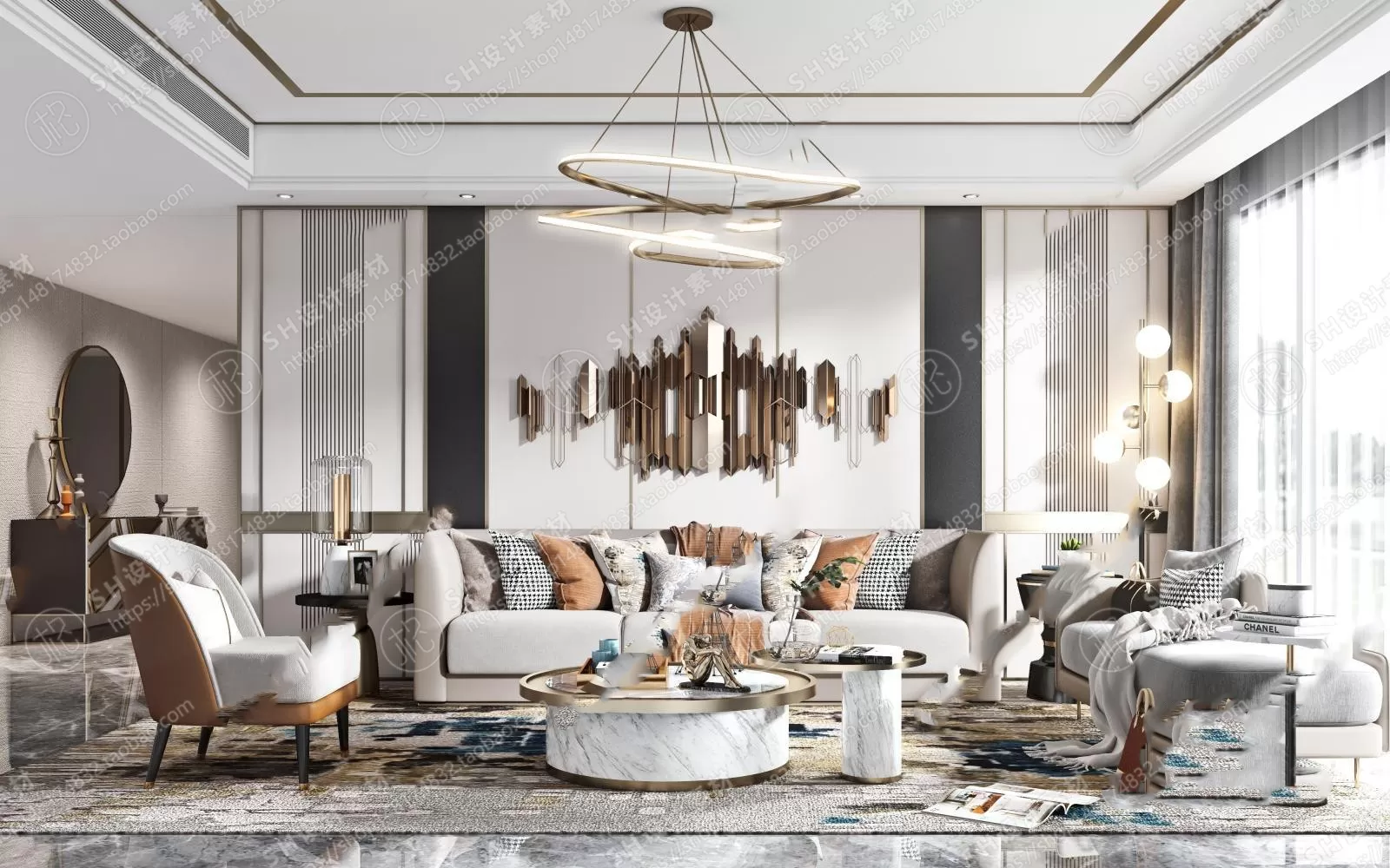LIVING ROOM 3D SCENES – VRAY RENDER – 310 LIVING ROOM 3D SCENES – VRAY RENDER – 310