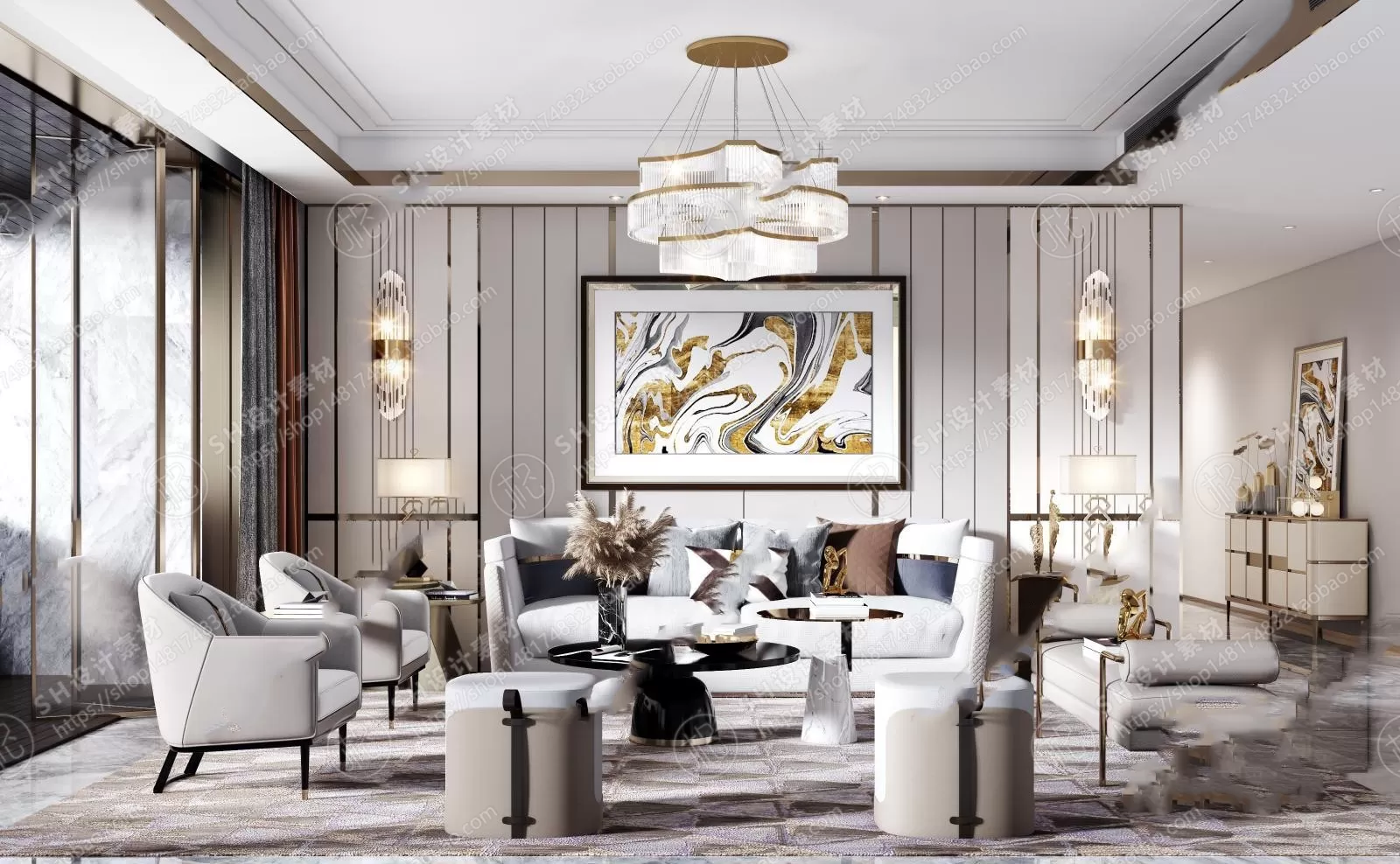 LIVING ROOM 3D SCENES – VRAY RENDER – 311 LIVING ROOM 3D SCENES – VRAY RENDER – 311