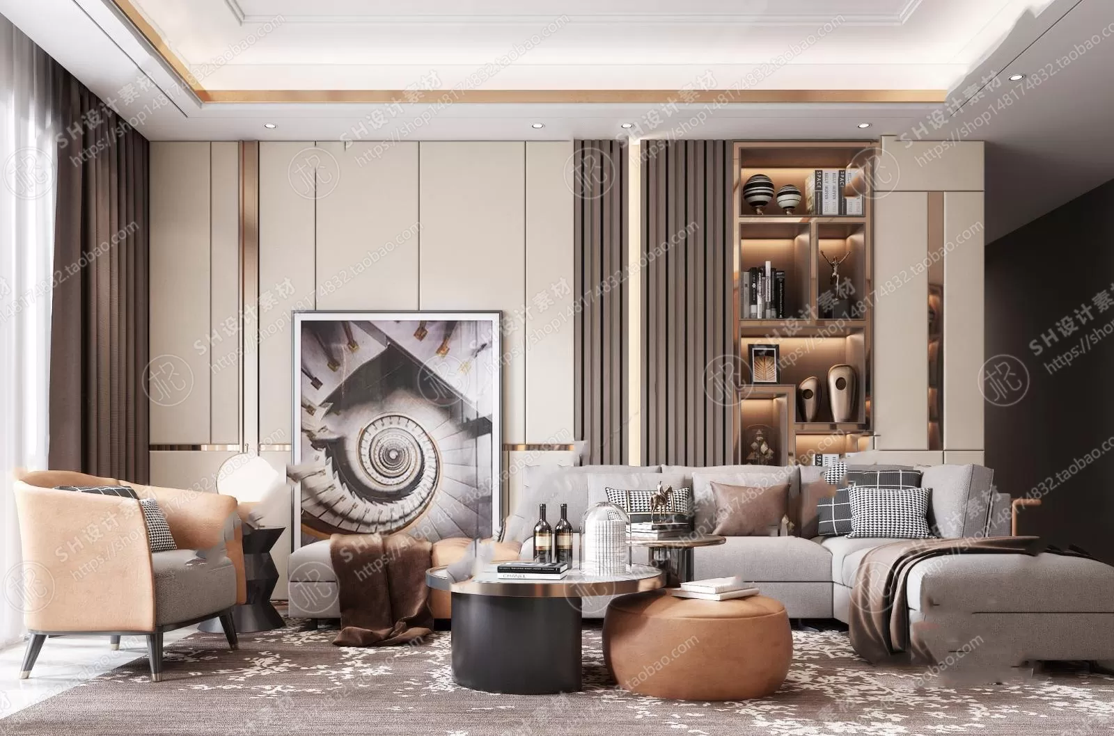 LIVING ROOM 3D SCENES – VRAY RENDER – 317 LIVING ROOM 3D SCENES – VRAY RENDER – 317