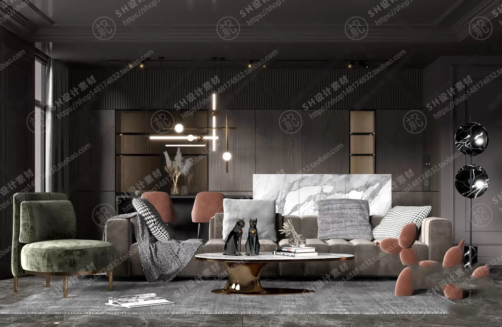 LIVING ROOM 3D SCENES – VRAY RENDER – 321 LIVING ROOM 3D SCENES – VRAY RENDER – 321