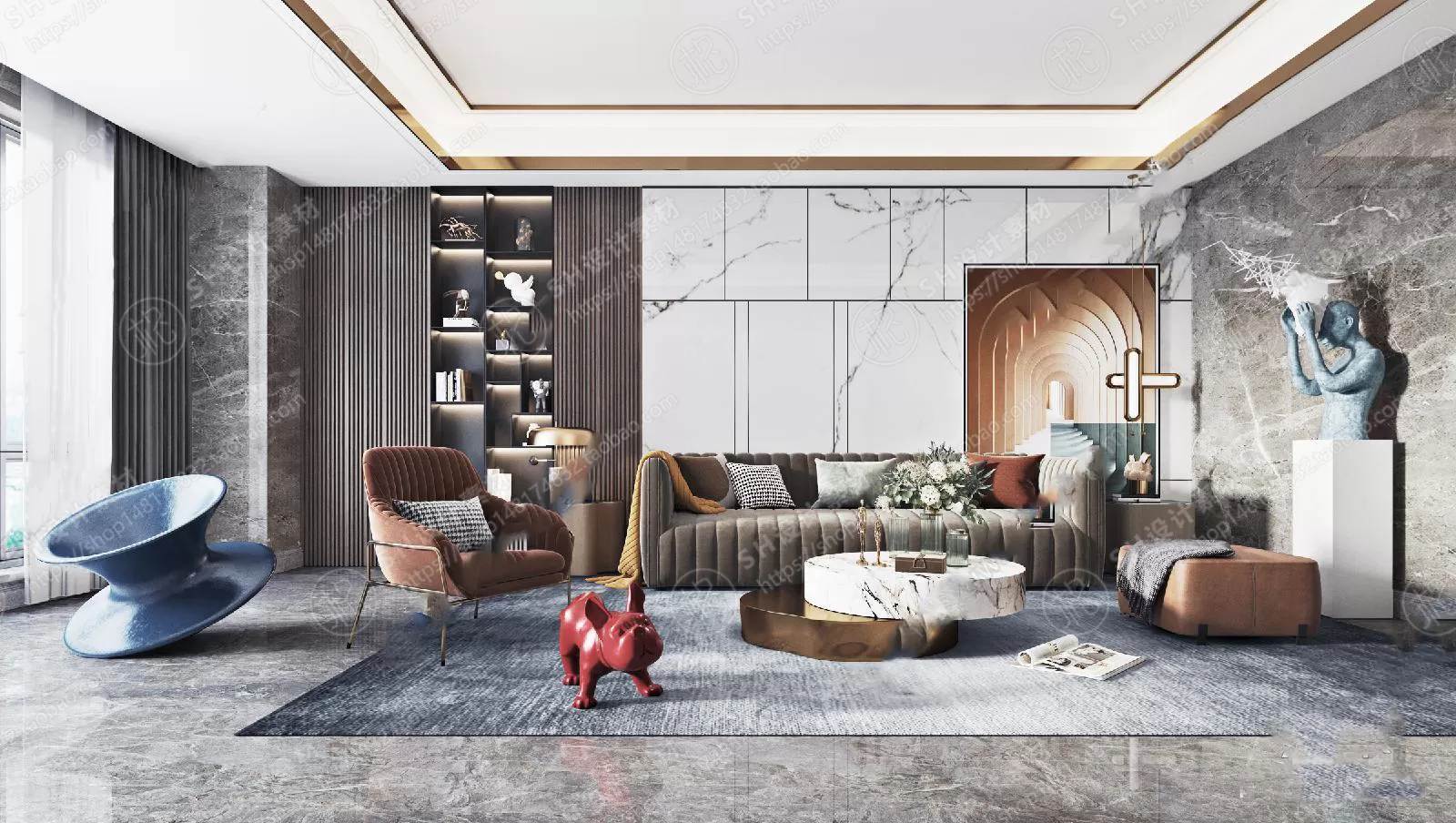 LIVING ROOM 3D SCENES – VRAY RENDER – 322 LIVING ROOM 3D SCENES – VRAY RENDER – 322