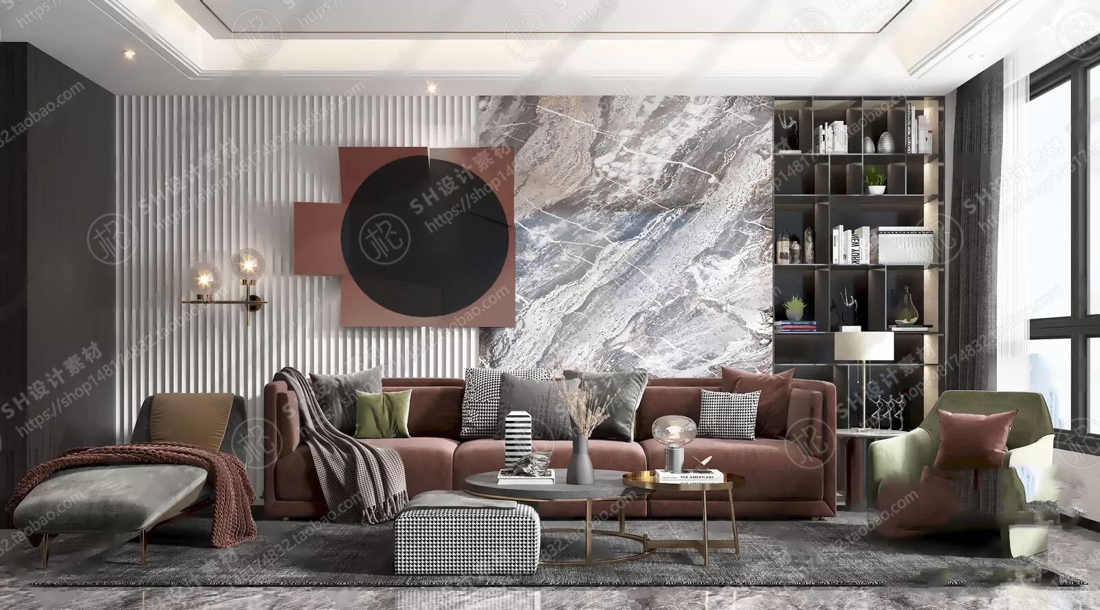 LIVING ROOM 3D SCENES – VRAY RENDER – 335 LIVING ROOM 3D SCENES – VRAY RENDER – 335