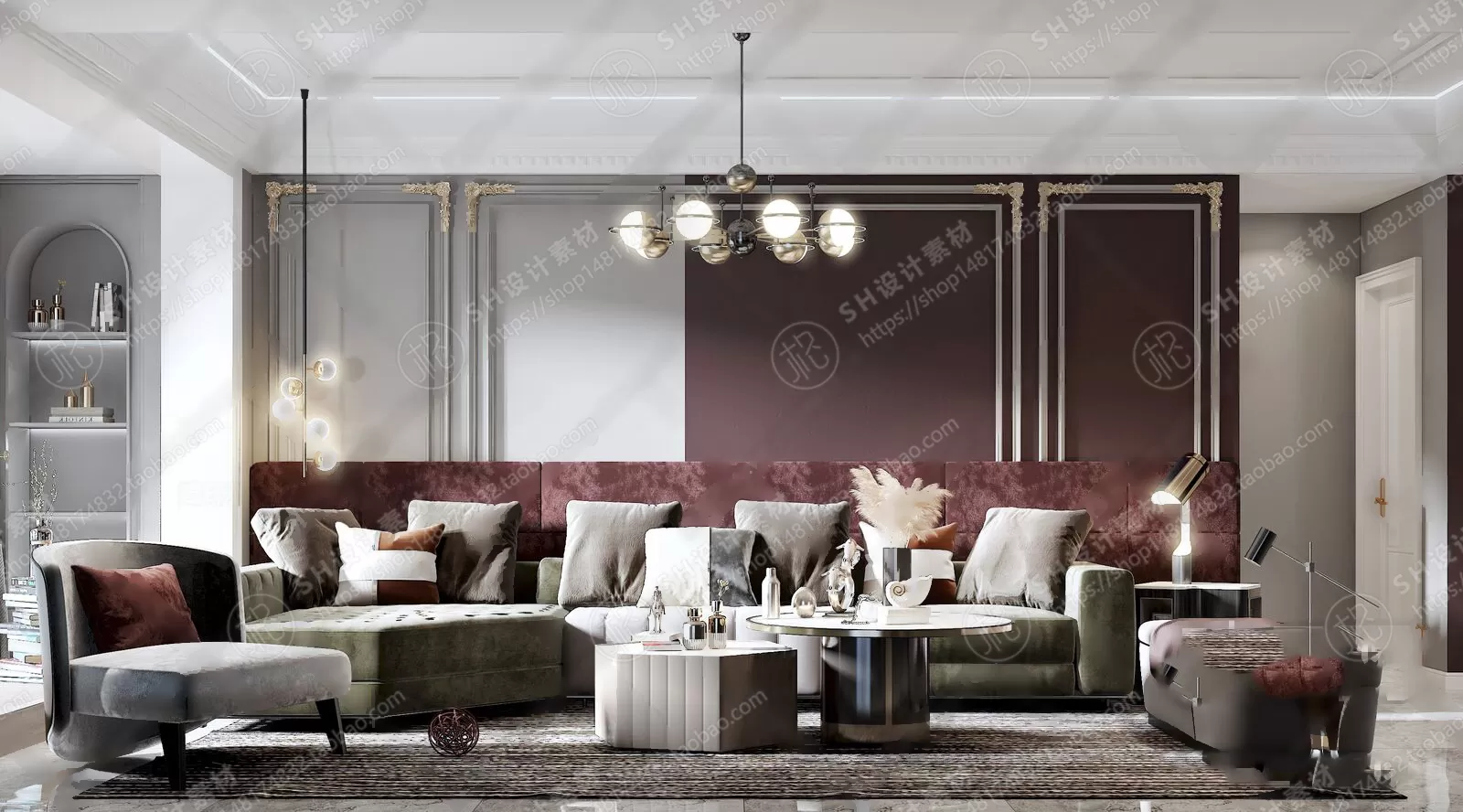 LIVING ROOM 3D SCENES – VRAY RENDER – 336 LIVING ROOM 3D SCENES – VRAY RENDER – 336