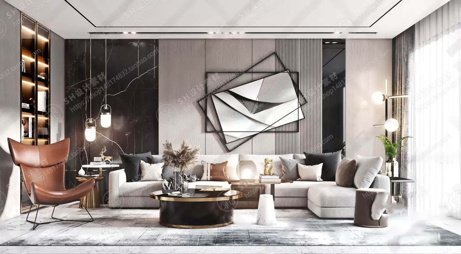 LIVING ROOM 3D SCENES – VRAY RENDER – 338 LIVING ROOM 3D SCENES – VRAY RENDER – 338