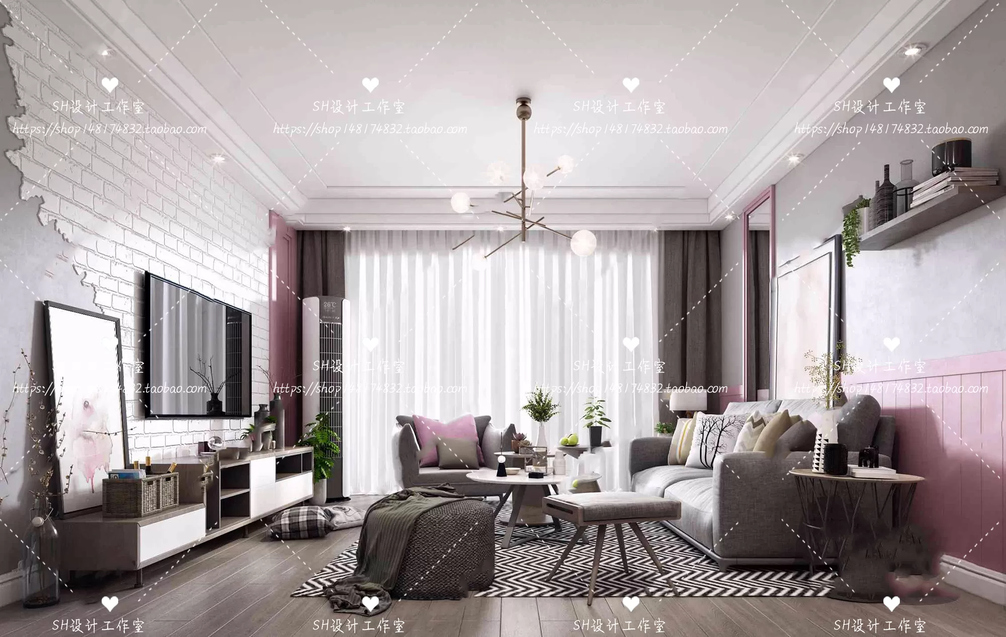LIVING ROOM 3D SCENES – VRAY RENDER – 341 LIVING ROOM 3D SCENES – VRAY RENDER – 341