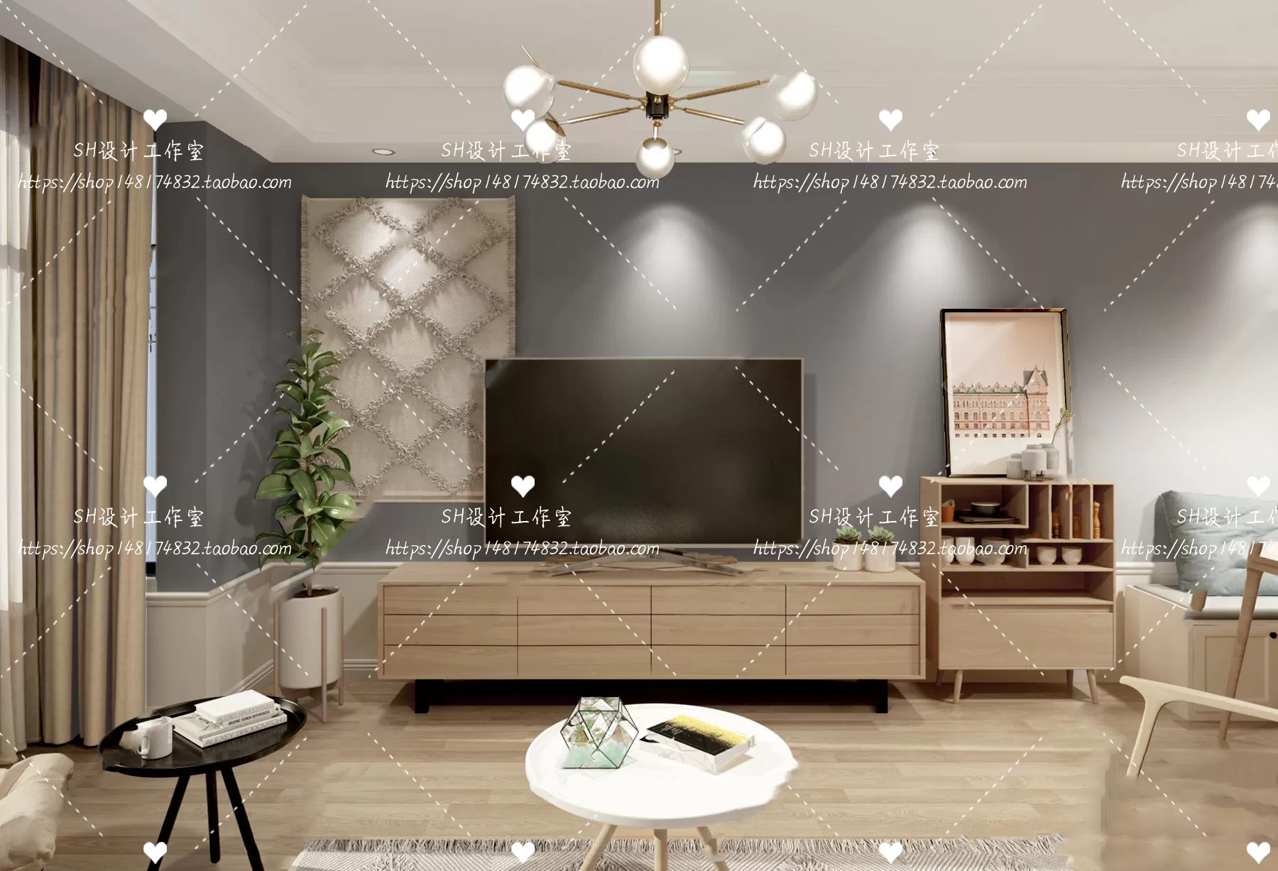 LIVING ROOM 3D SCENES – VRAY RENDER – 343 LIVING ROOM 3D SCENES – VRAY RENDER – 343