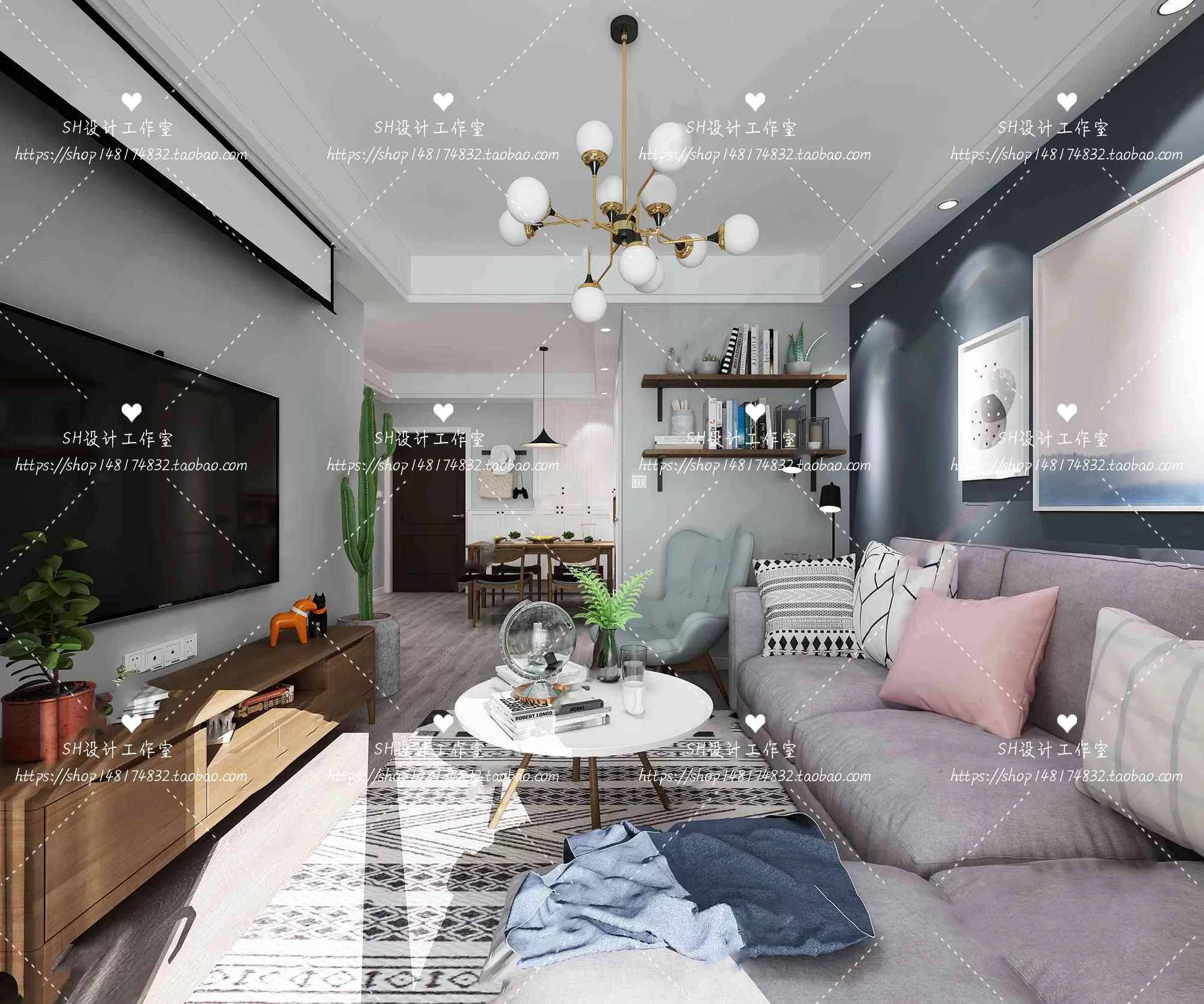 LIVING ROOM 3D SCENES – VRAY RENDER – 353 LIVING ROOM 3D SCENES – VRAY RENDER – 353