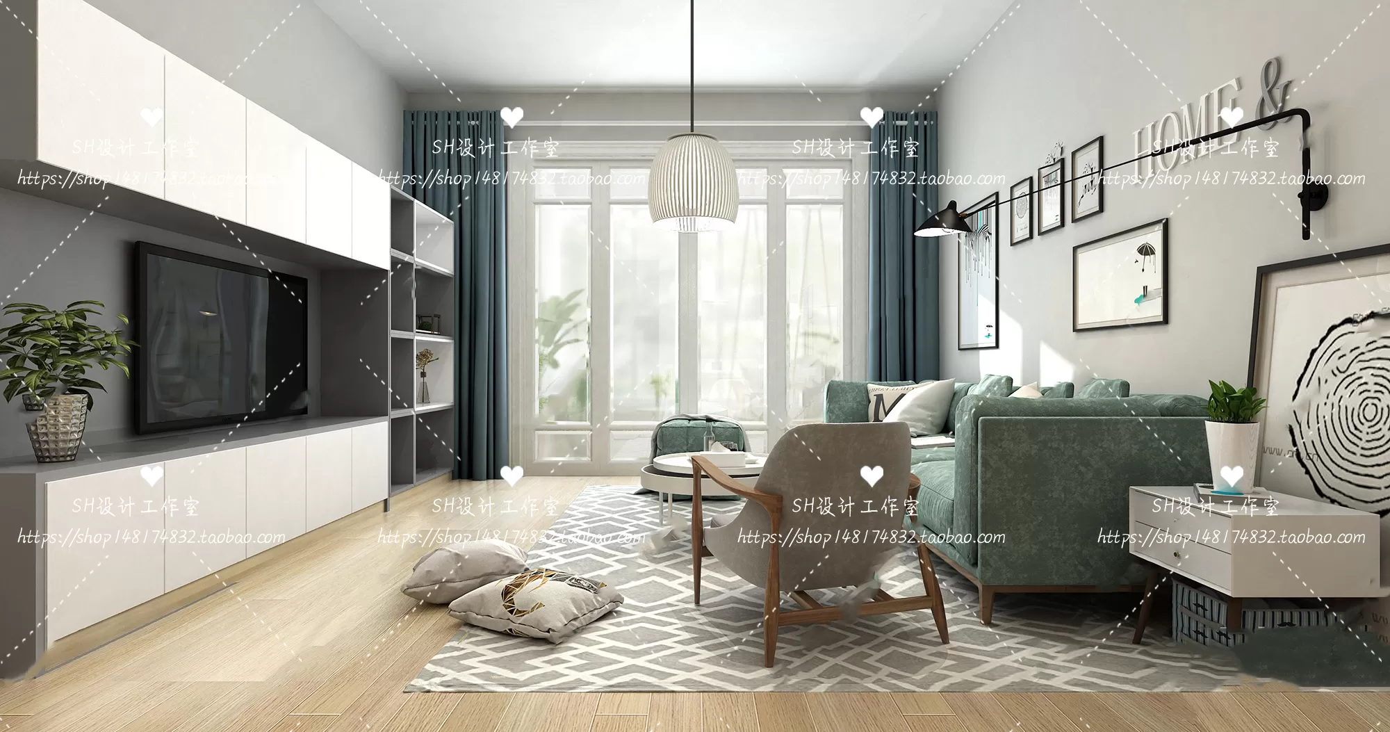 LIVING ROOM 3D SCENES – VRAY RENDER – 355 LIVING ROOM 3D SCENES – VRAY RENDER – 355