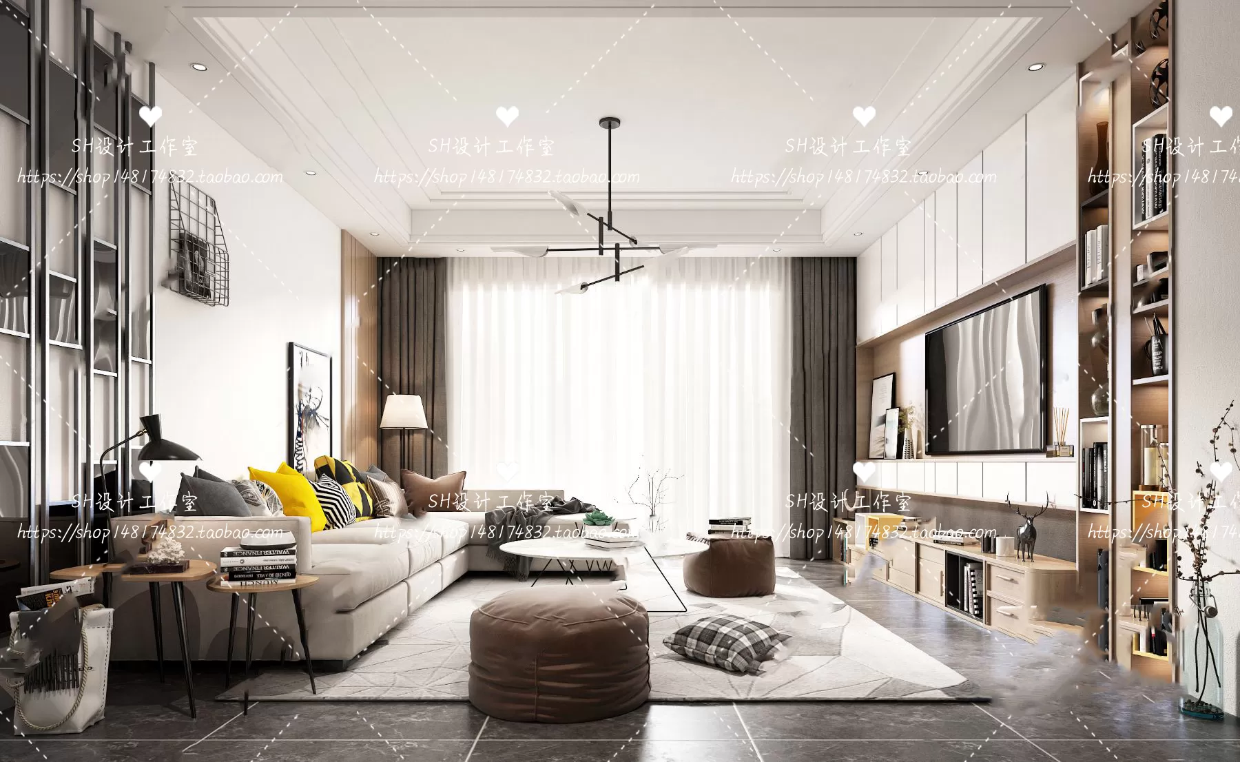LIVING ROOM 3D SCENES – VRAY RENDER – 359 LIVING ROOM 3D SCENES – VRAY RENDER – 359