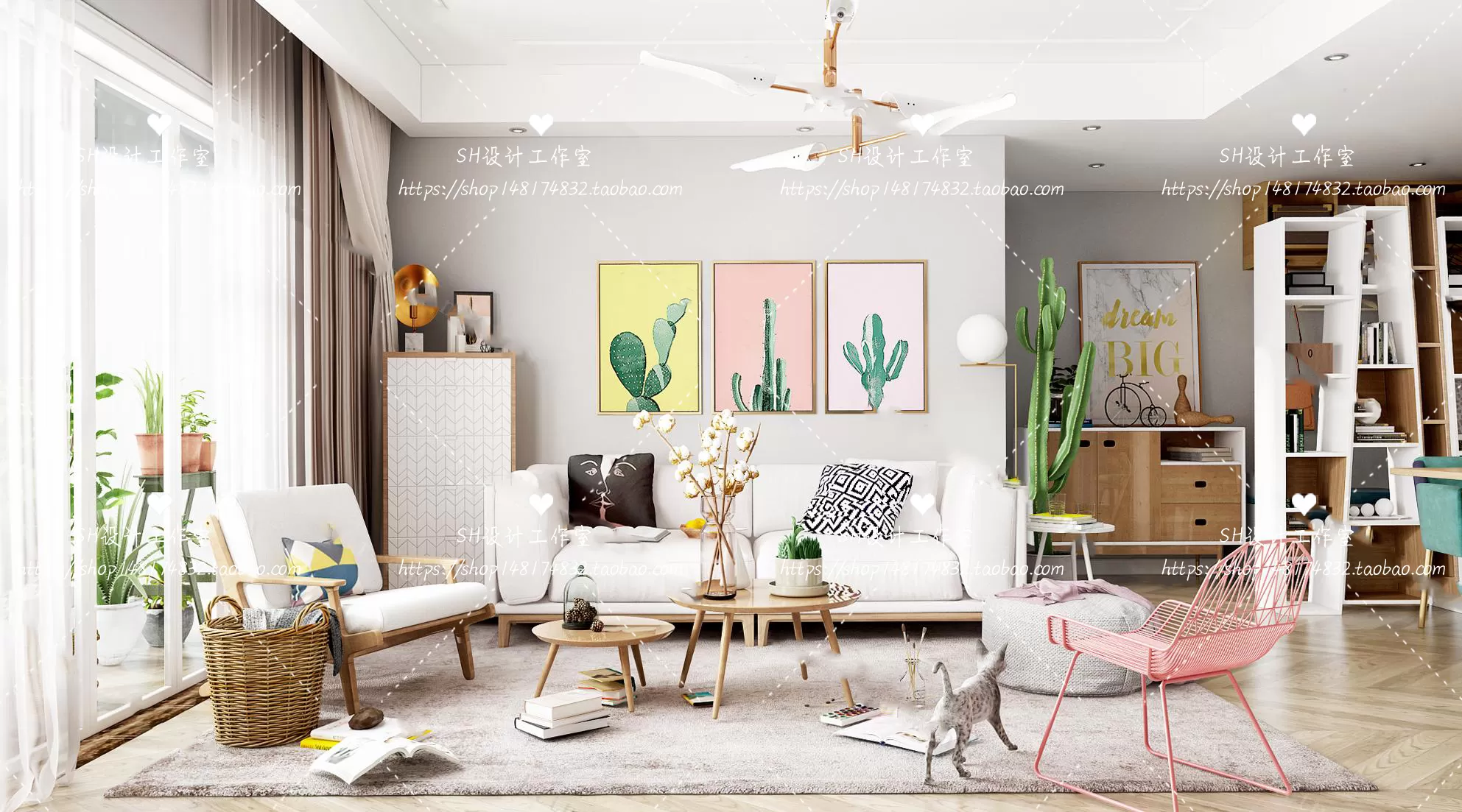 LIVING ROOM 3D SCENES – VRAY RENDER – 364 LIVING ROOM 3D SCENES – VRAY RENDER – 364