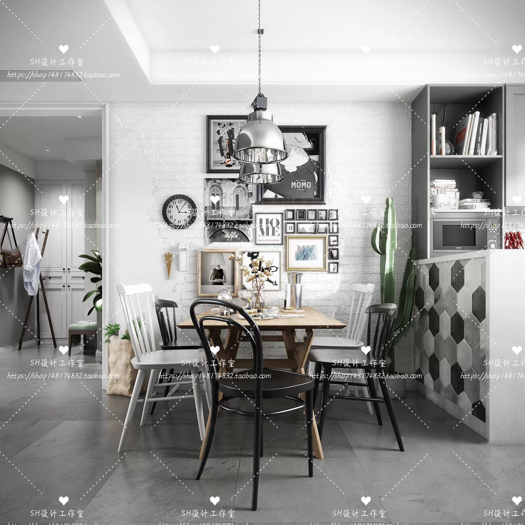 LIVING ROOM 3D SCENES – VRAY RENDER – 415